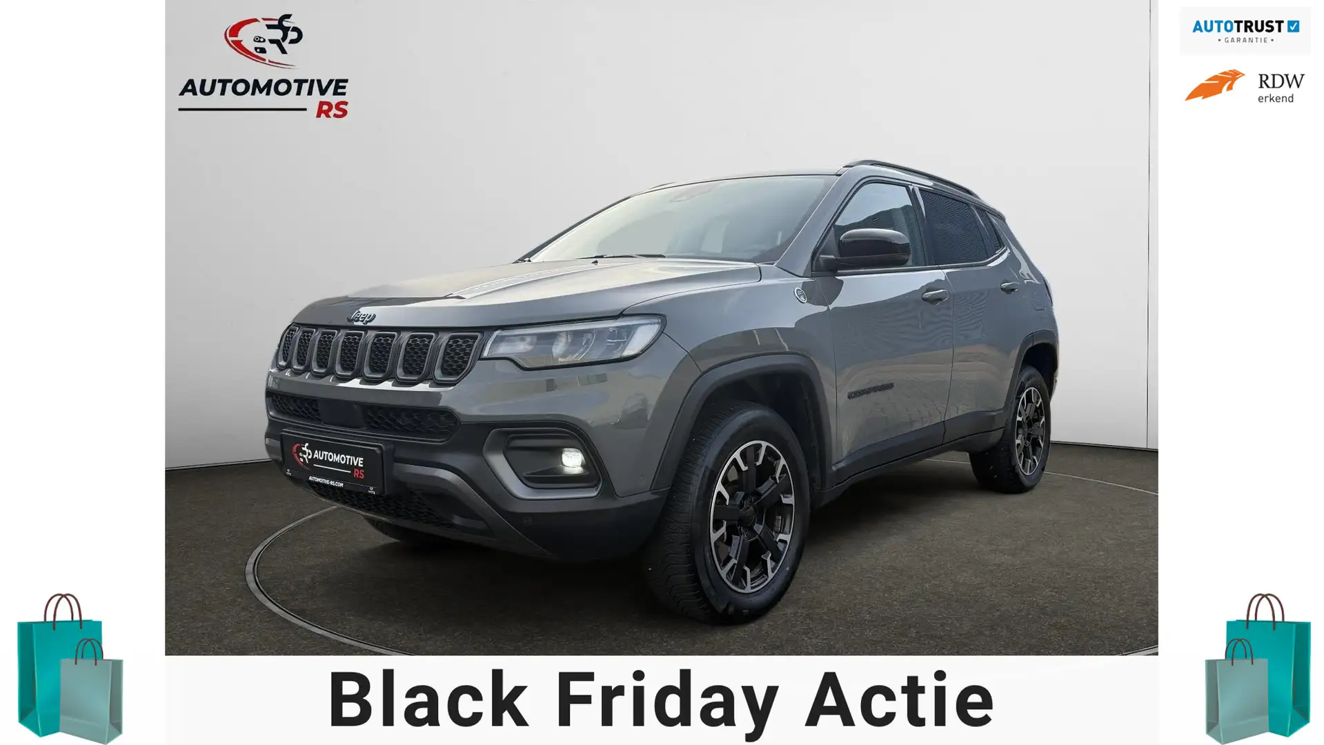 Jeep Compass 4xe 240pk Plug-in Hybrid Trailhawk 4x4 Keyless ACC Grijs - 1