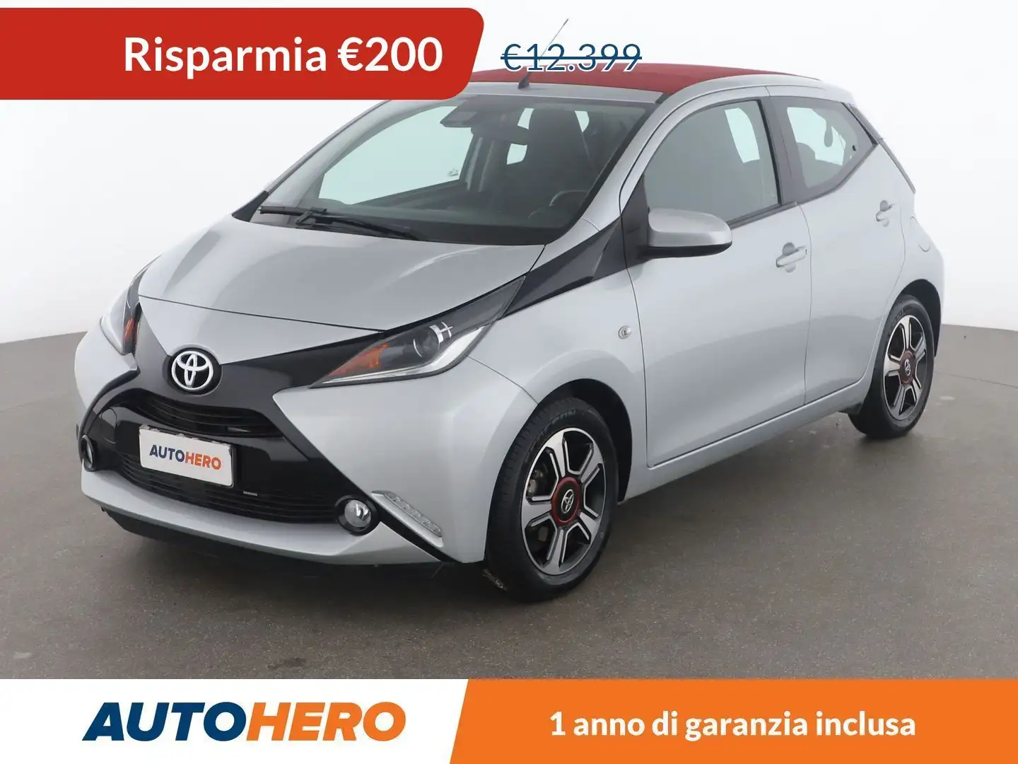 Toyota Aygo 1.0 X-wave 69 CV Argento - 1