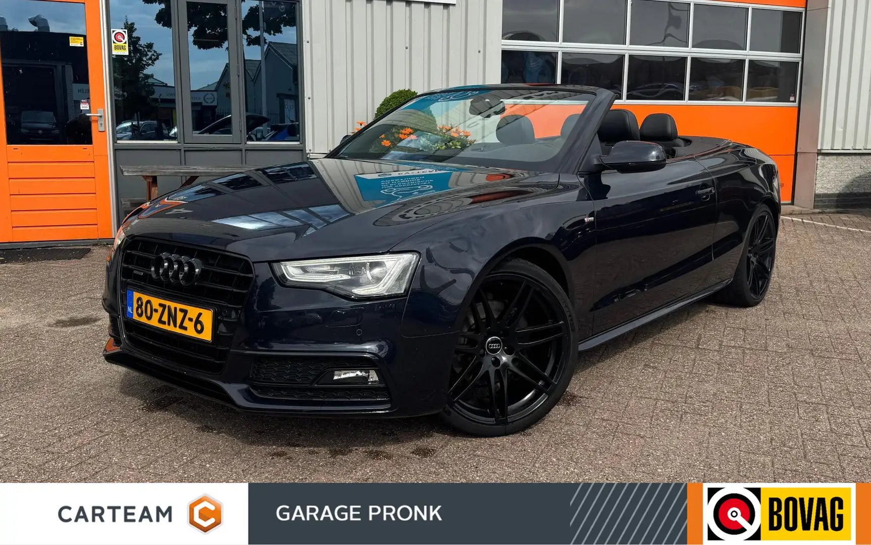Audi A5 Cabriolet 2.0 TFSI S-LINE 2X CARPLAY/NAVI/KEYLESS/ Blauw - 1