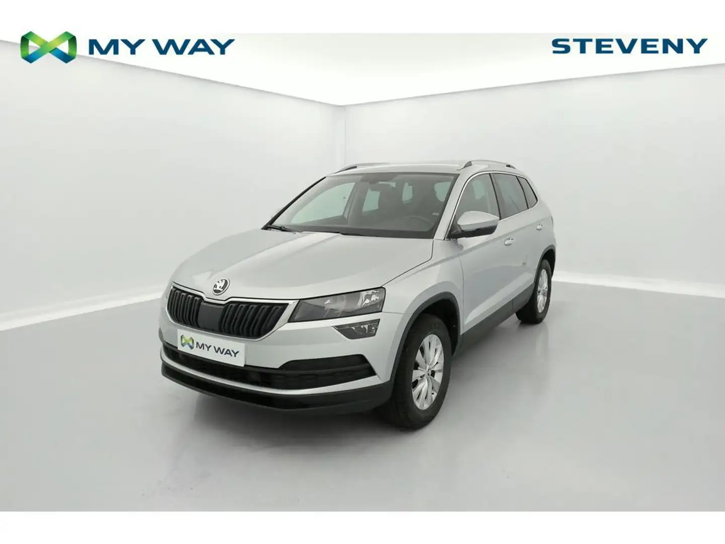 Skoda Karoq Ambition 1.5TSI 110kW (150ch) DSG7 * CUIR * CAM RECUL * ATTELAGE * Argent - 1