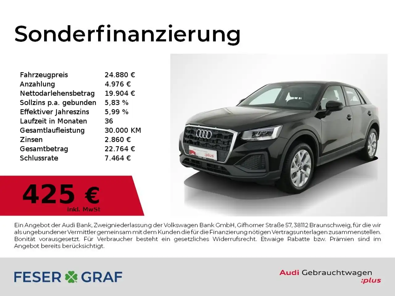 Audi Q2 30 TFSI LED Scheinwerfer/Smartphone interface/PDC