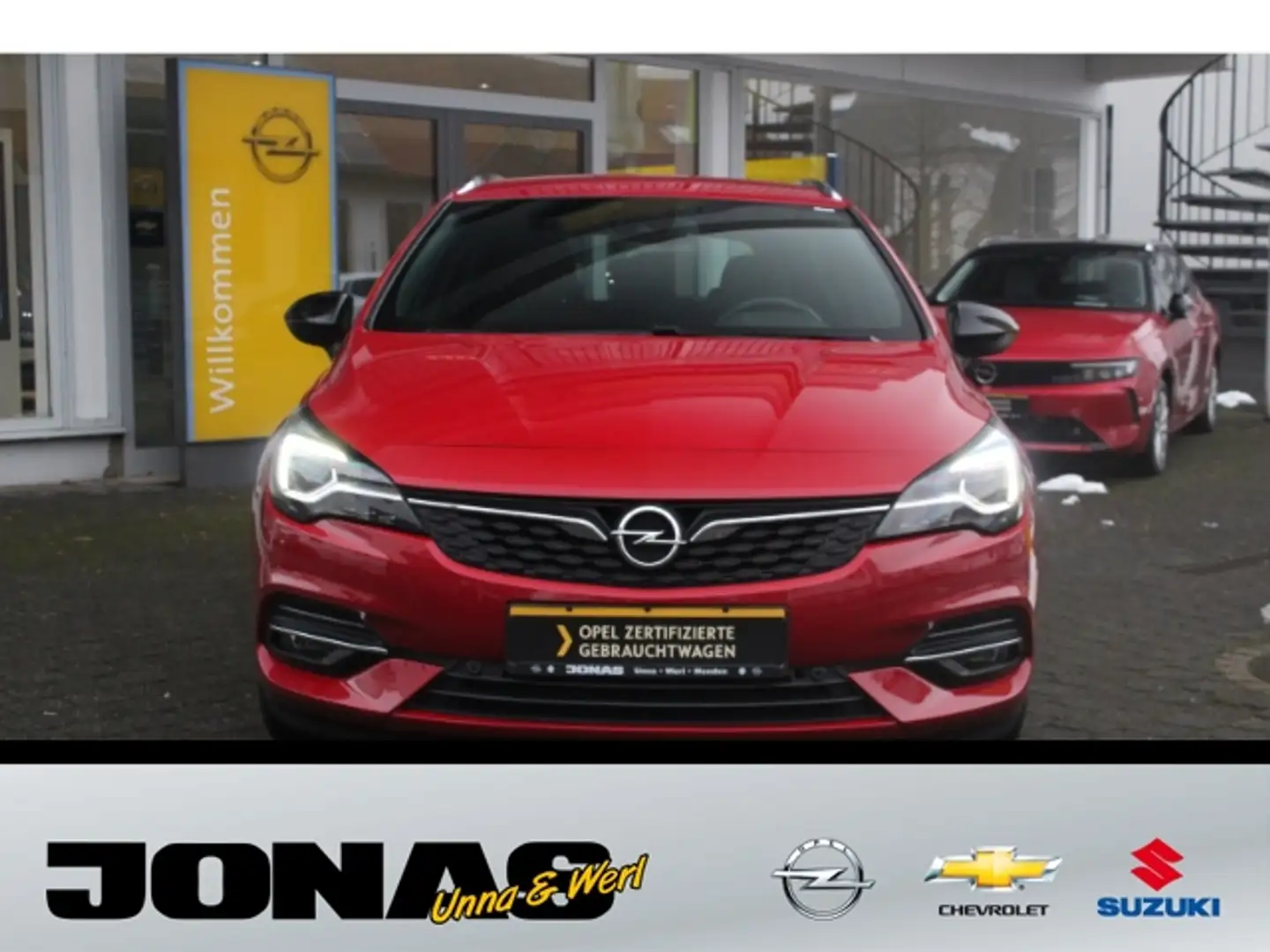 Opel Astra ST 2020 1.2T R-Kamera NAVI Leder 18'' Heckklappe e Rood - 2