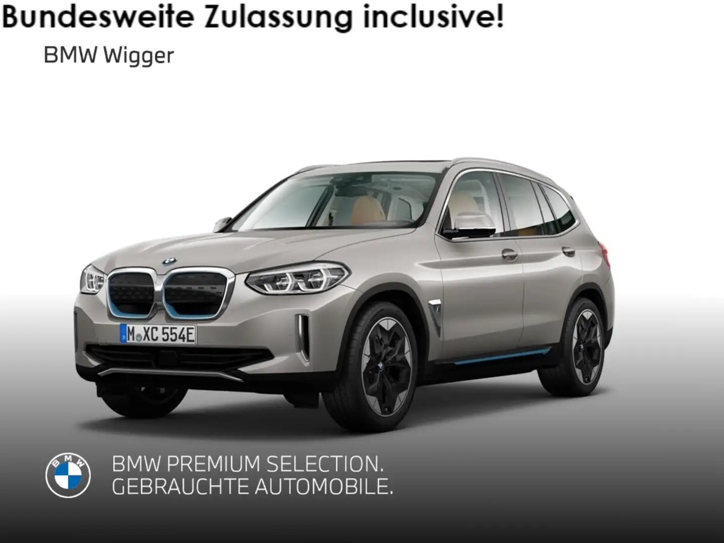 BMW iX3 Impressive/HUD/AHK/Panorama/Navi/Leder Argento - 1