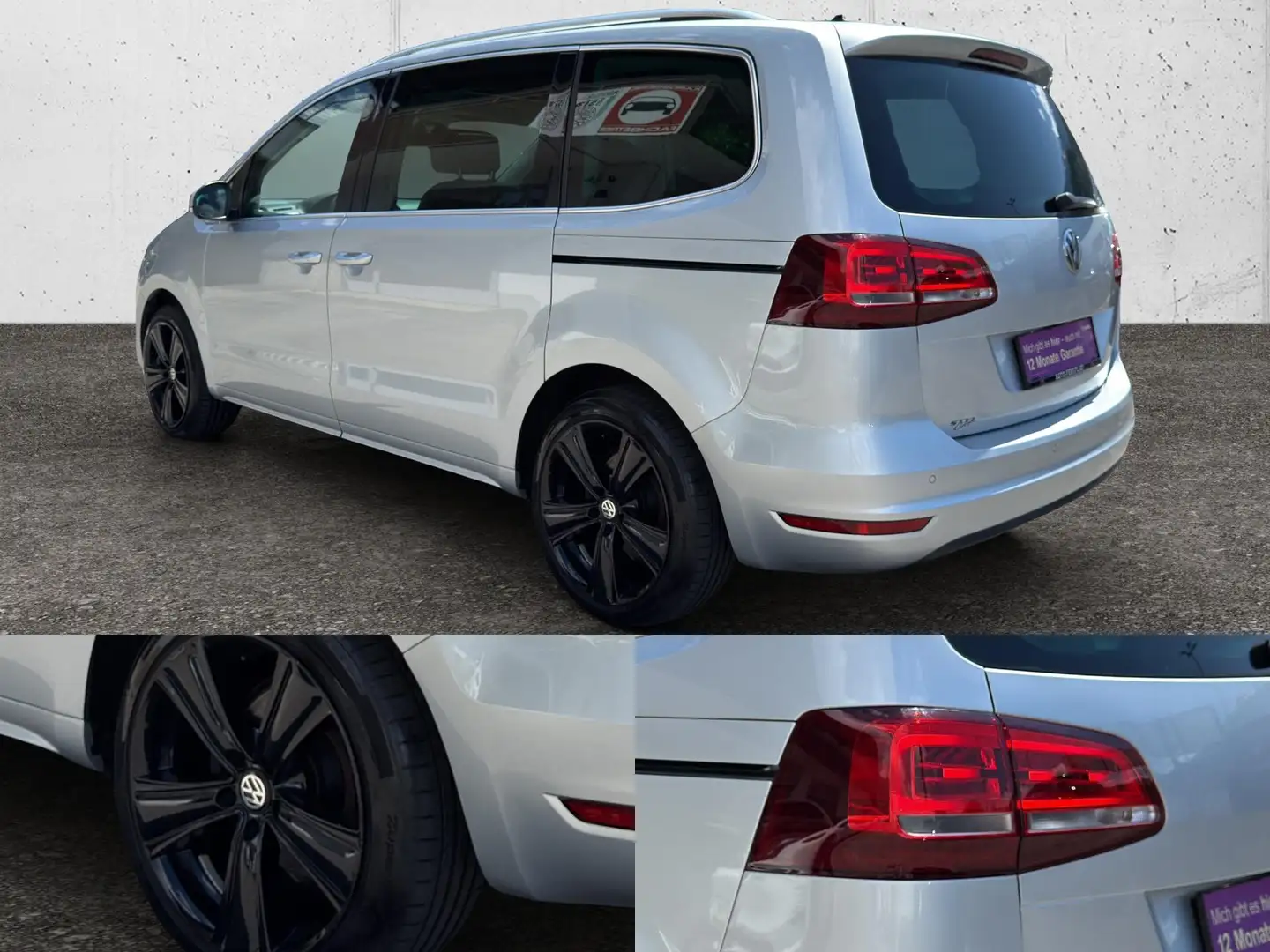 Volkswagen Sharan 2.0 TDI Highline/7-Sitzer/Leder/Panoramadach 11... Silber - 2