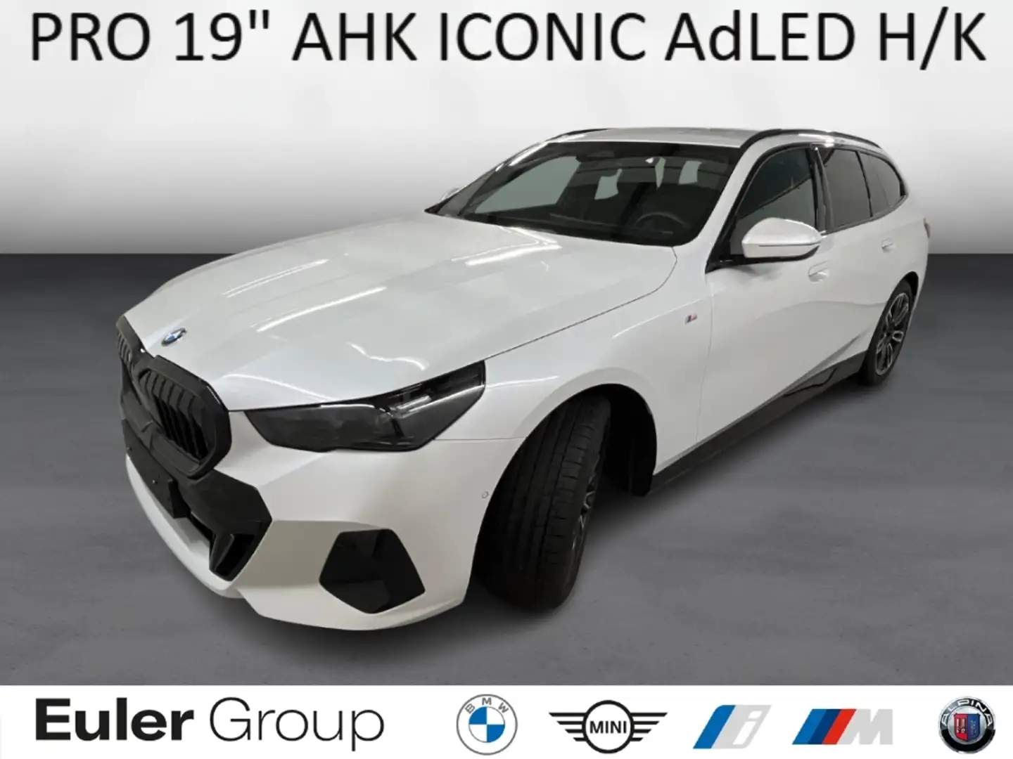 BMW 520 i M-Sport PRO Sommer19'' AHK ICONIC AdLED H/K Park Weiß - 1