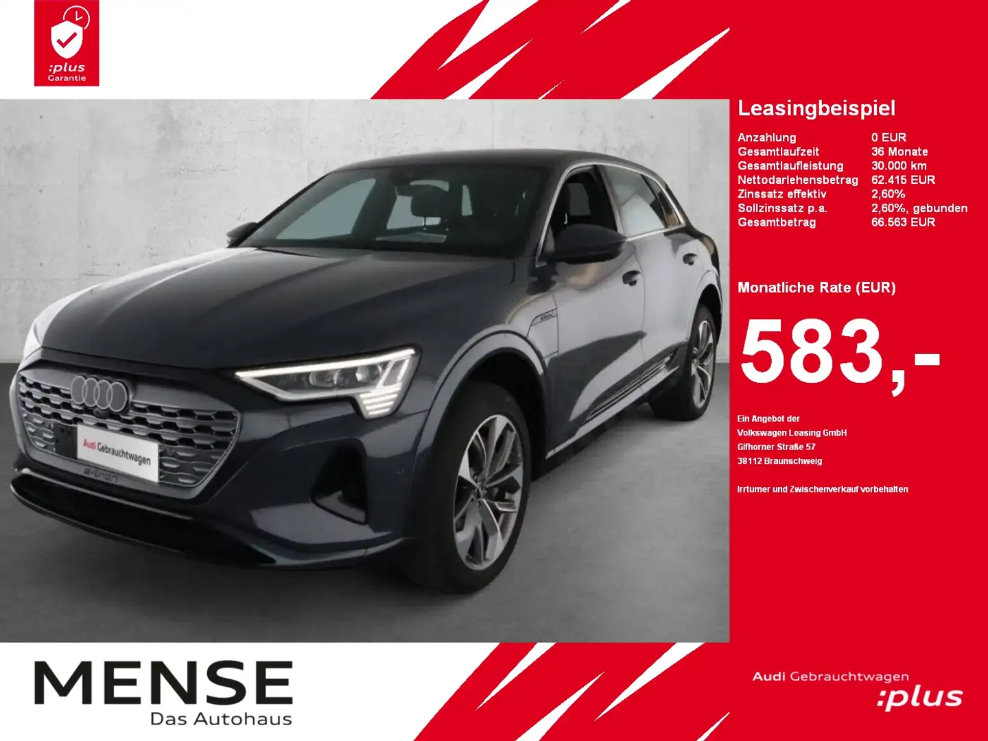 Audi Q8 e-tron 55  quattro advanced |Matrix|Luft|LED Grijs - 1