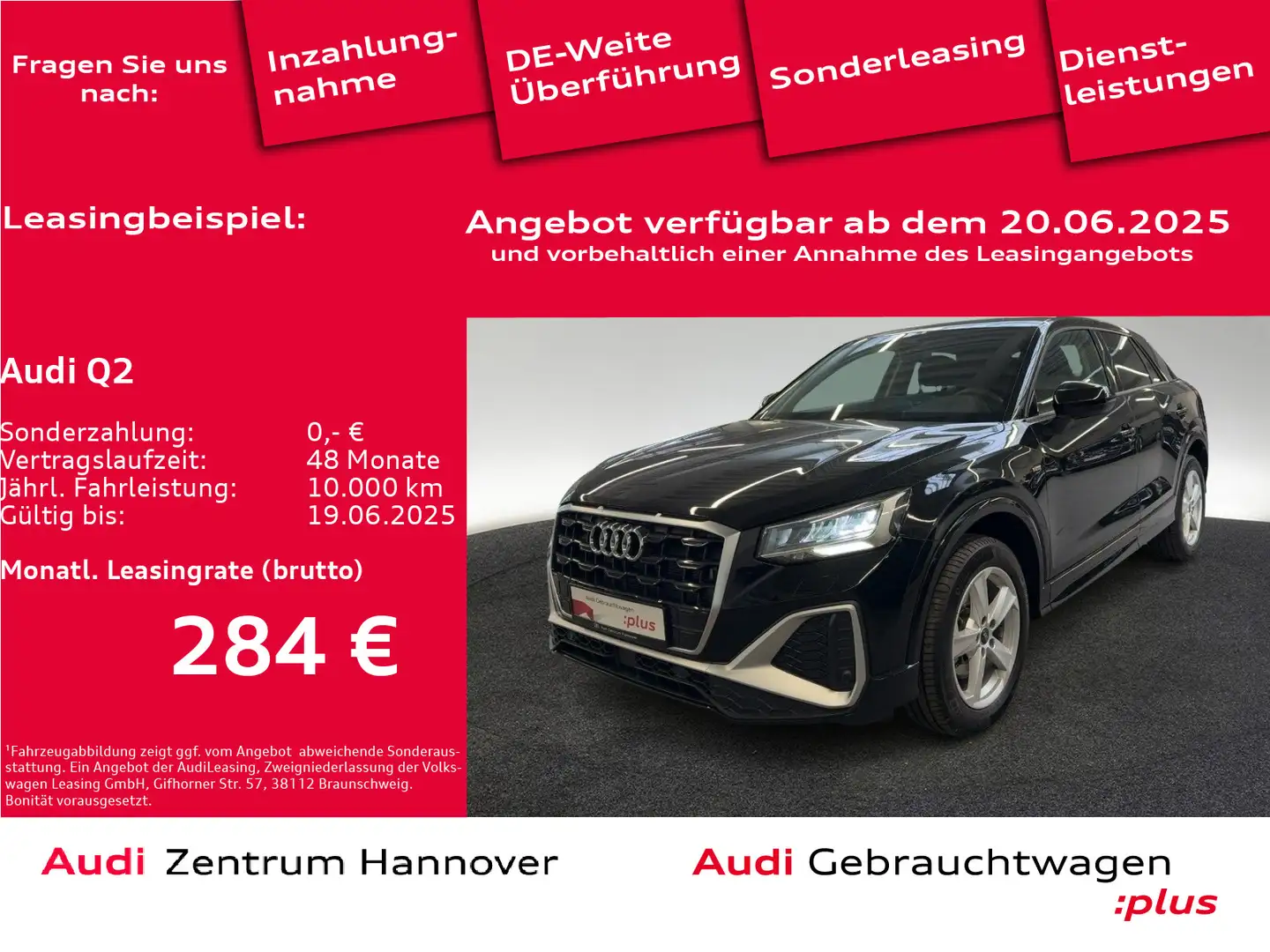 Audi Q2 S line 35 TDI AHK SONOS virtual Keyless Schwarz - 1