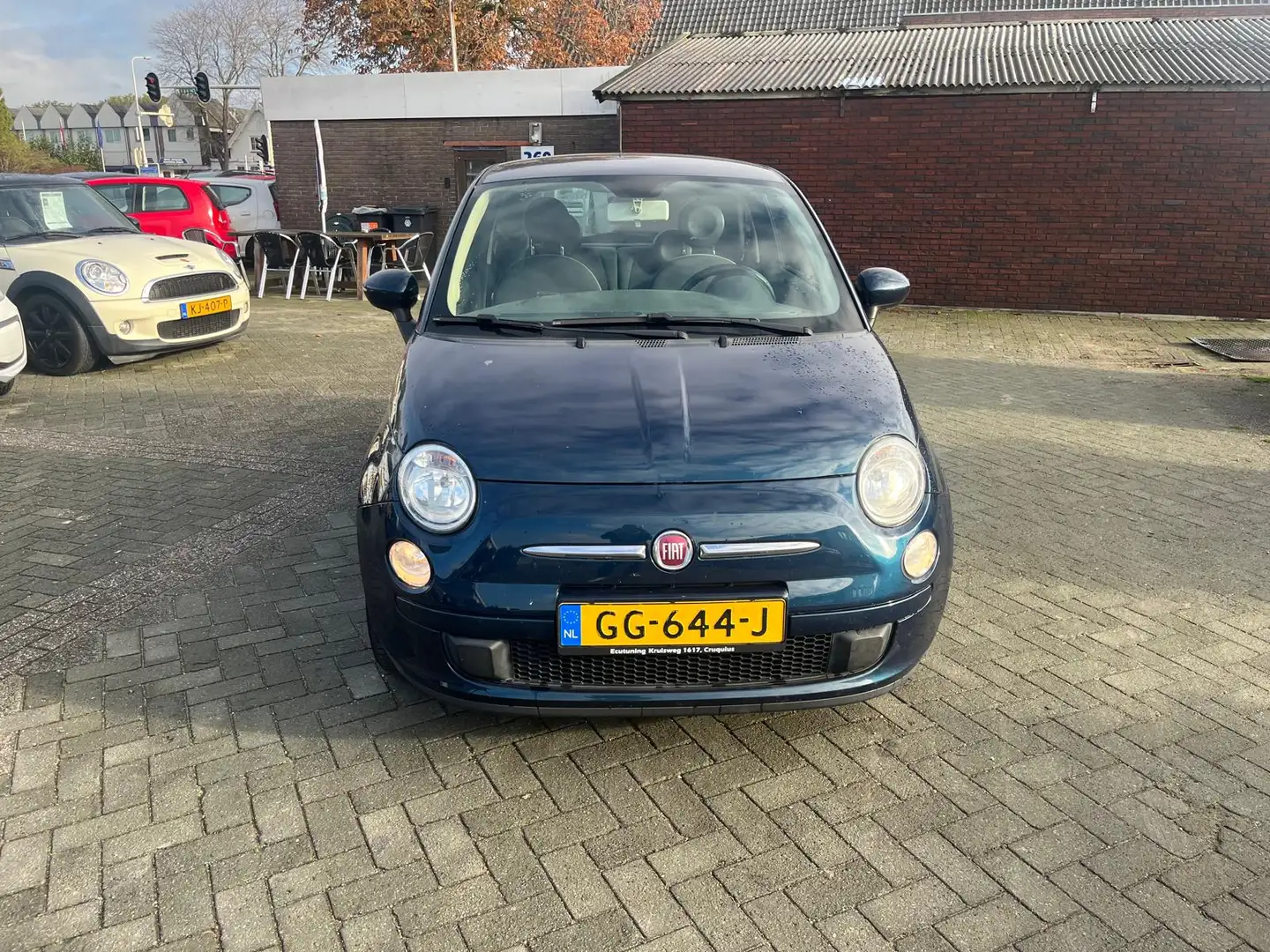 Fiat 500 1.0 TwinAir Pop airco elec ramen cv Bleu - 1