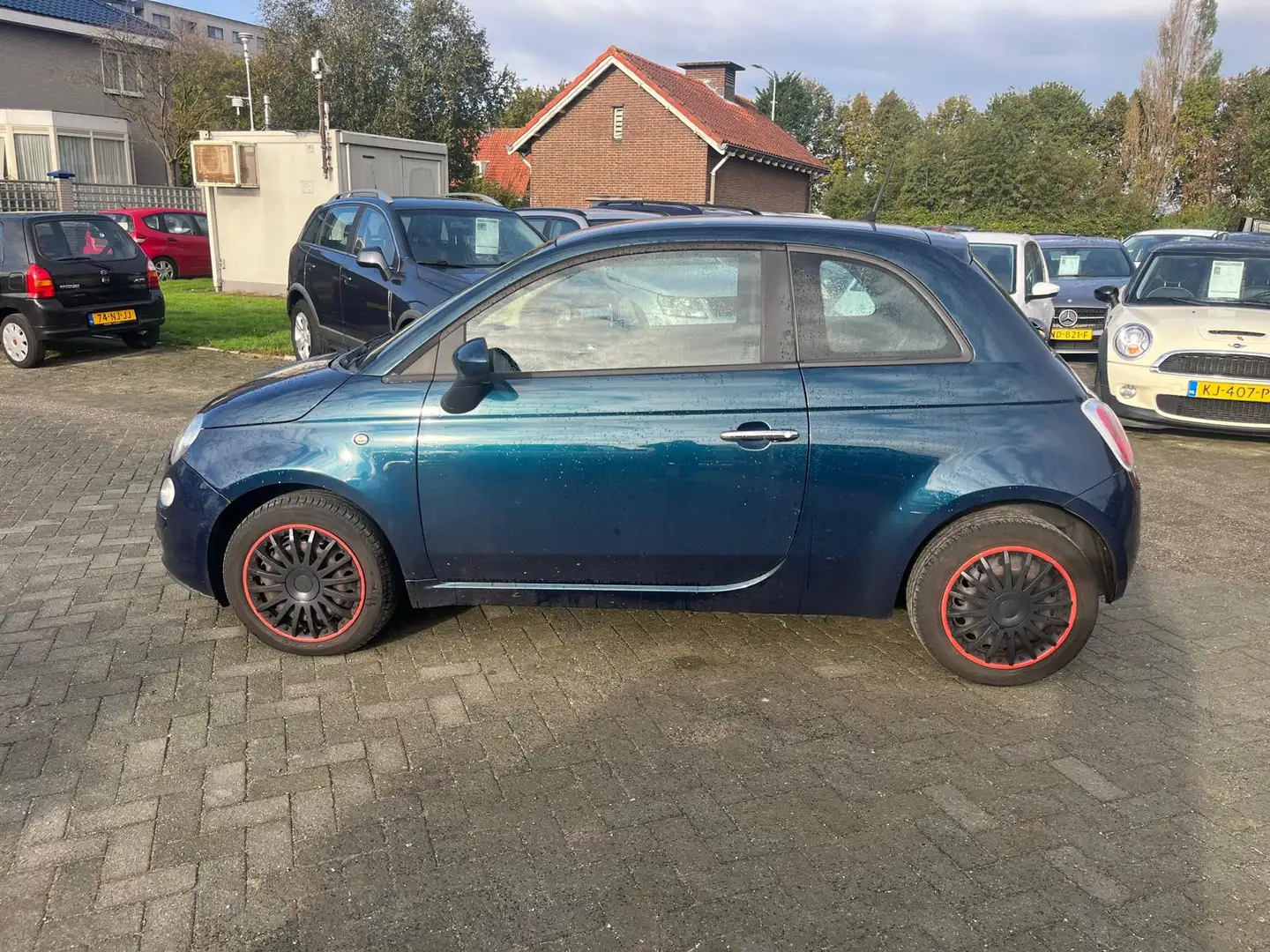 Fiat 500 1.0 TwinAir Pop airco elec ramen cv Bleu - 2