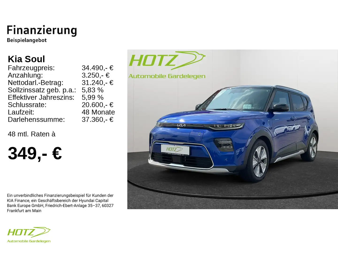 Kia Soul E-Soul Inspiration Bleu - 2