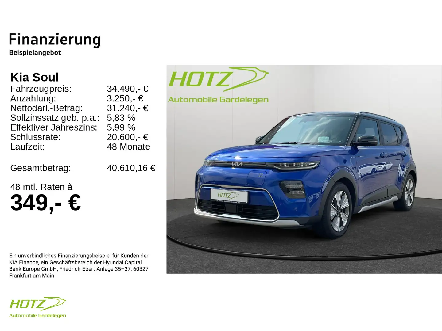 Kia Soul E-Soul Inspiration Blau - 2
