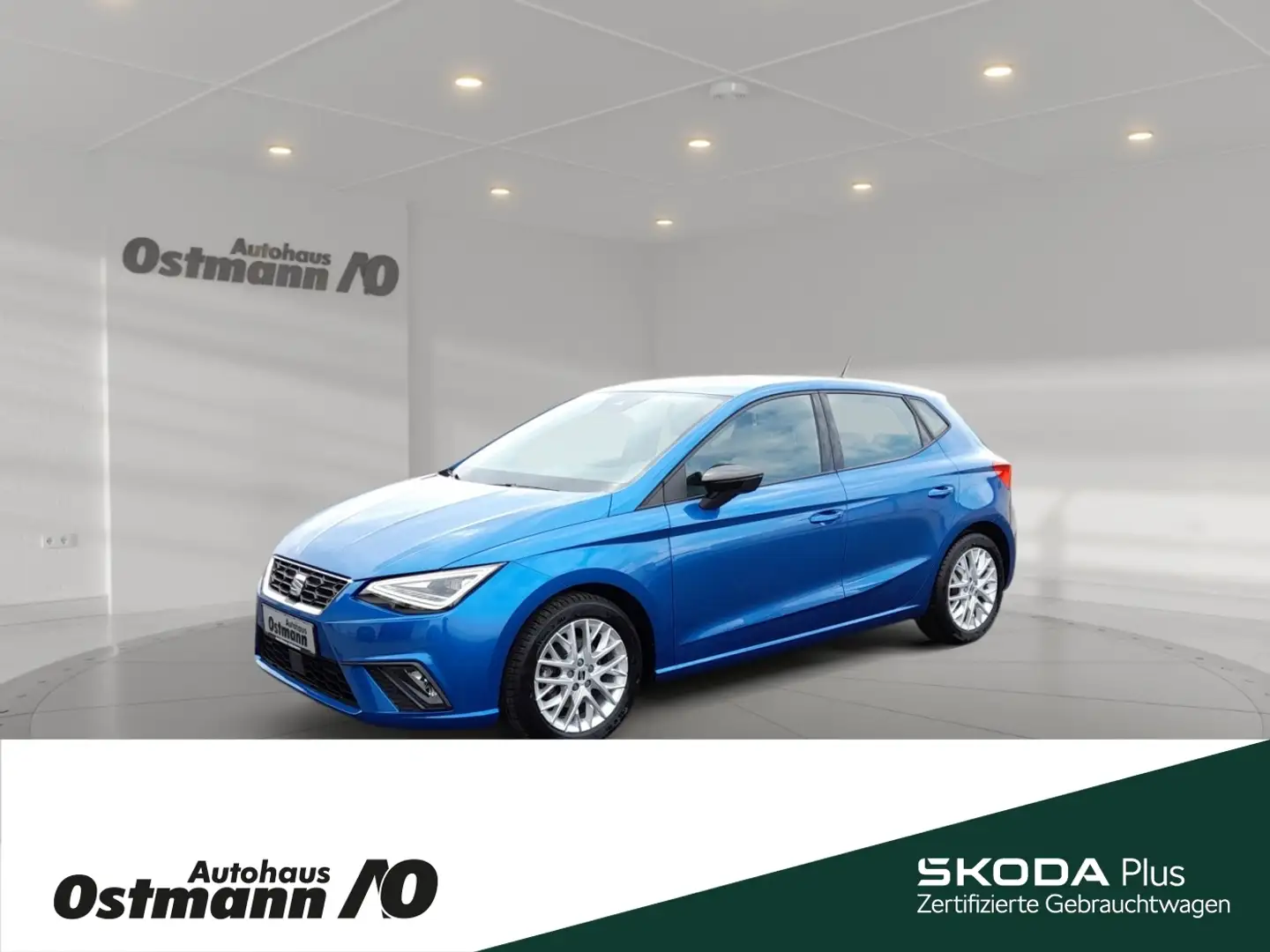 SEAT Ibiza 1.0TSI ''FR'' *PDC*Alu*LED*Navi* Blauw - 1