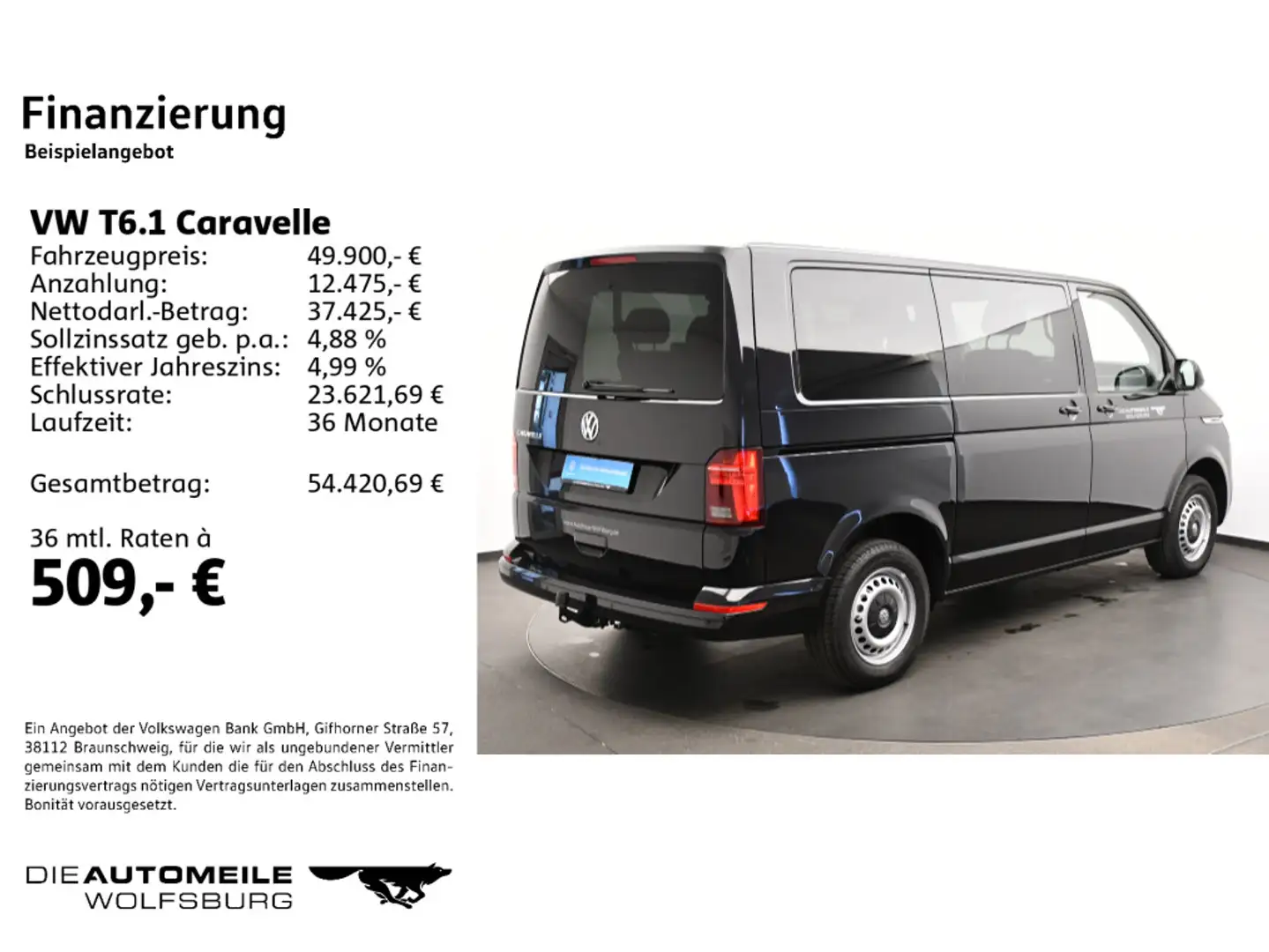 Volkswagen T6.1 Caravelle KR 2.0 TDI SCR DSG Comfortline Schwarz - 2