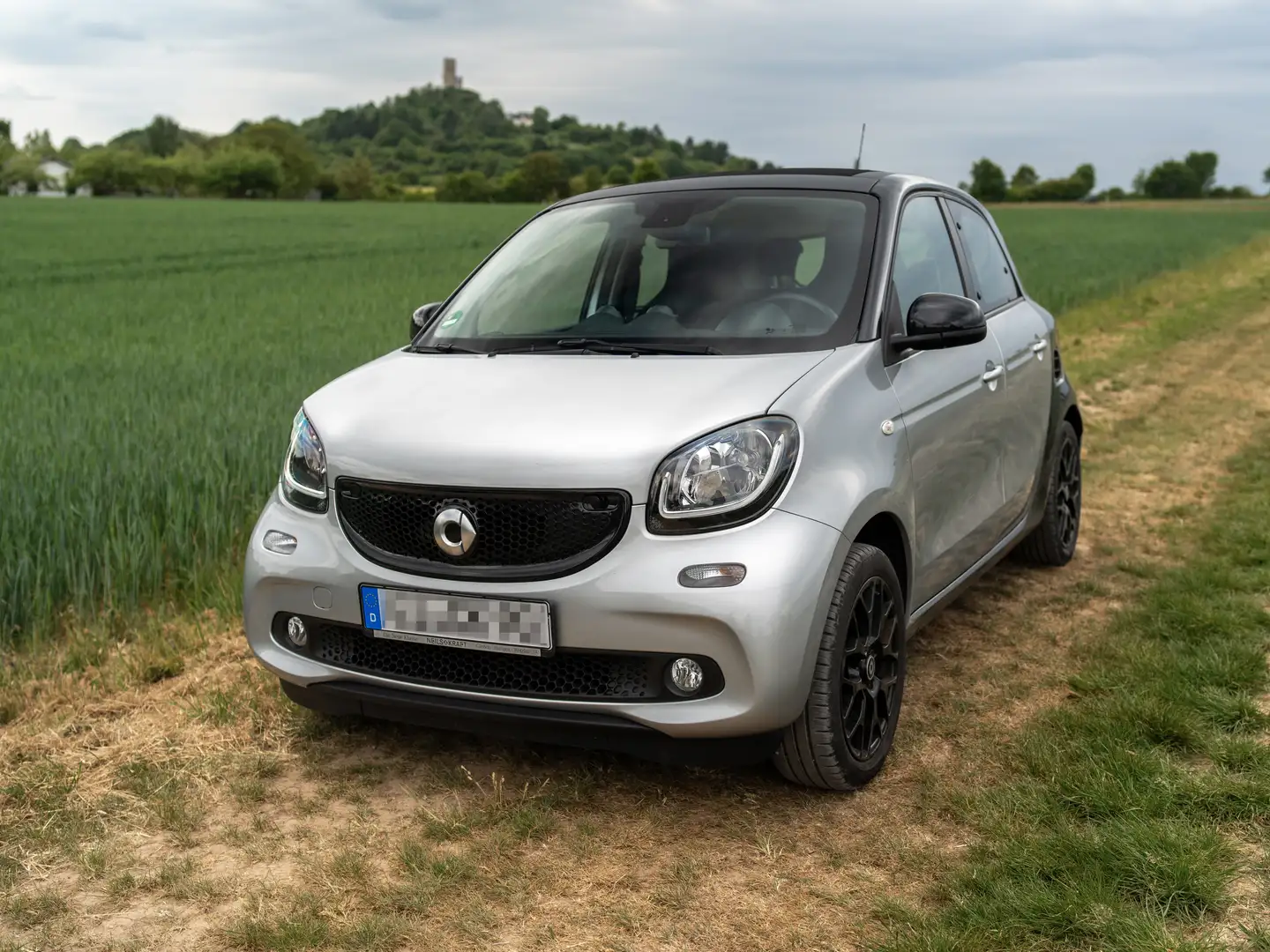 smart forFour passion*90 PS*Automatik*Sportpaket*Faltdach*Klima Silber - 1