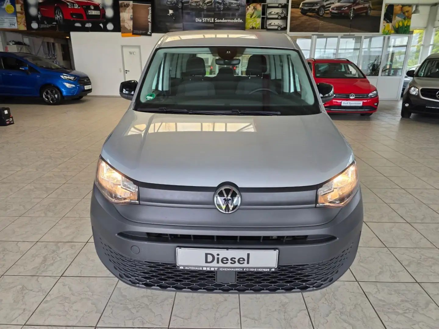 Volkswagen Caddy 2.0 TDI BMT KLIMA SHZ TEMP PDC MFL TÜV NEU Argent - 2