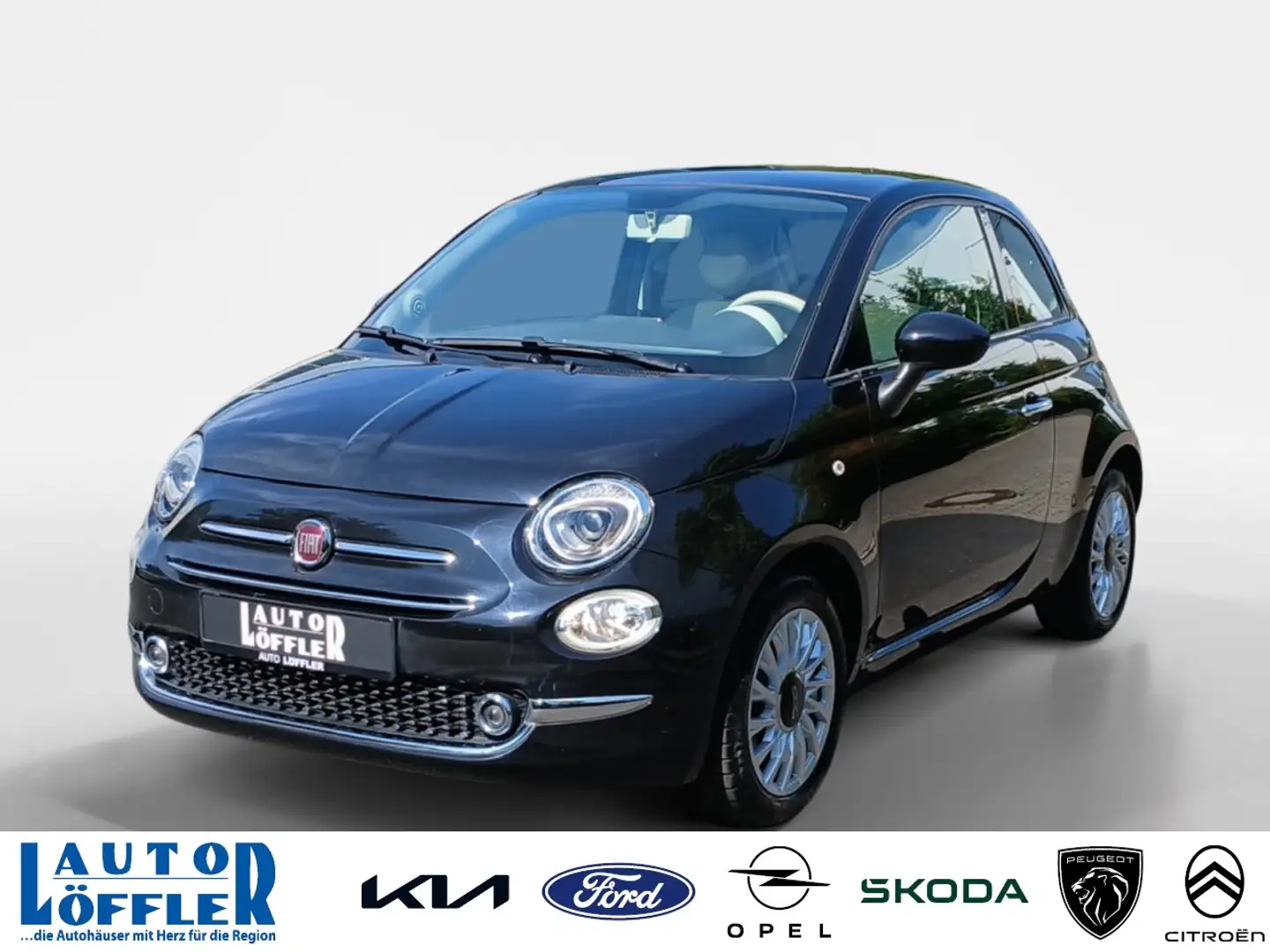 Fiat 500 Lounge KLIMA^ ZV^ Klima Panoramadach Fenster el. Noir - 1