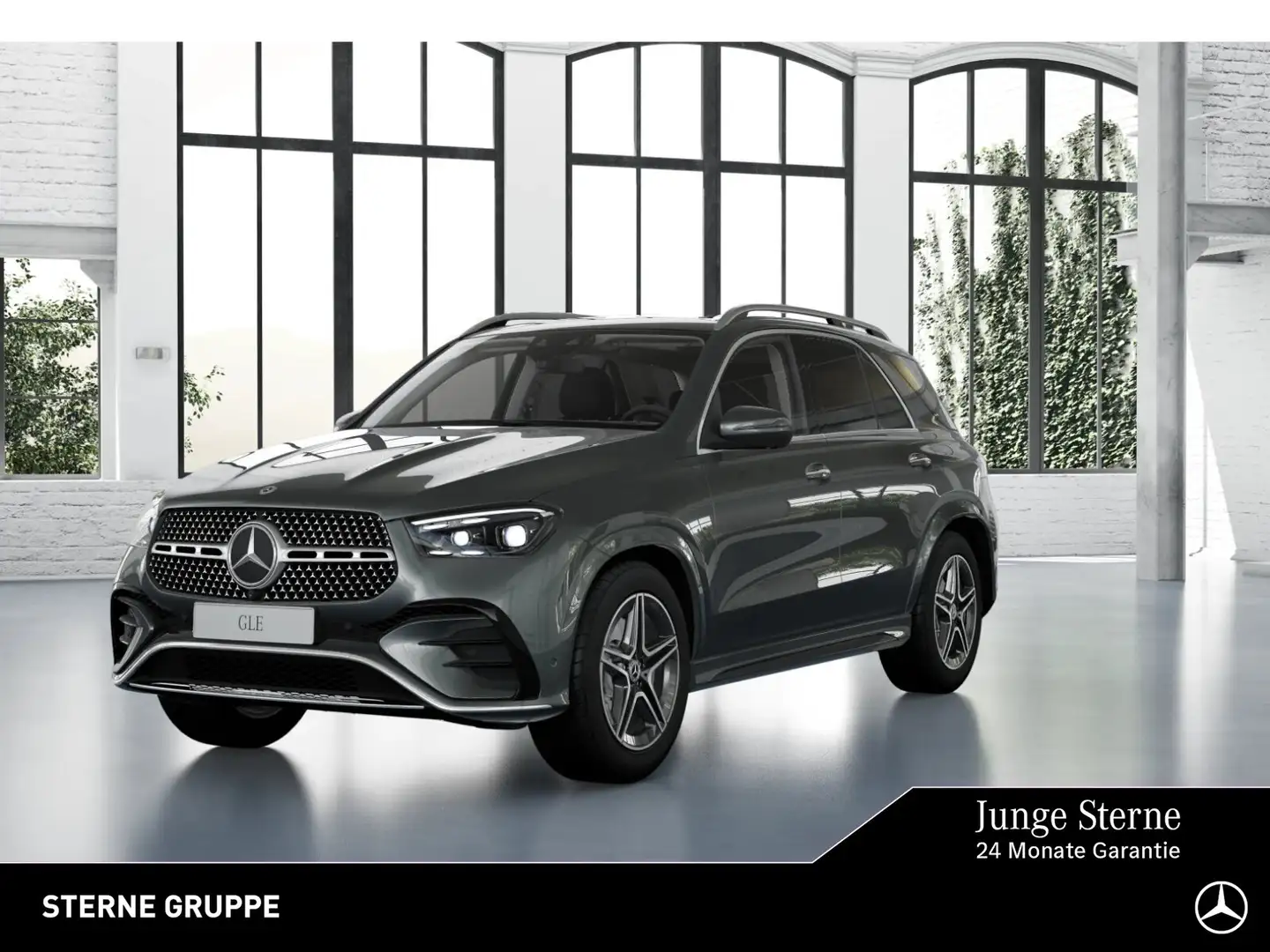 Mercedes-Benz GLE 450 GLE 450 d 4M AMG HUD Pano Airm Multib Totwi 20" Grau - 1