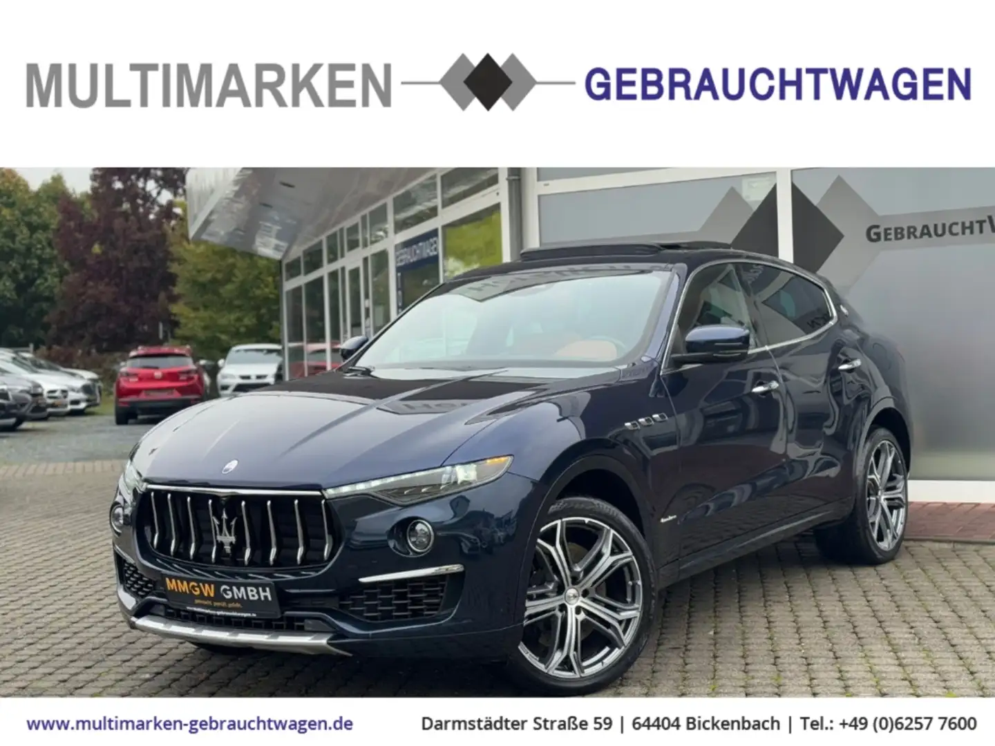 Maserati Levante Diesel 3.0 V6 Luftfederung/Navi/Leder/Xenon Blau - 1