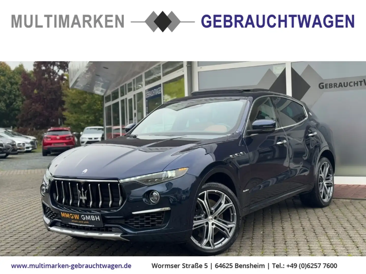 Maserati Levante Diesel 3.0 V6 Scheckheft/Navi/Leder/Xenon Blau - 1