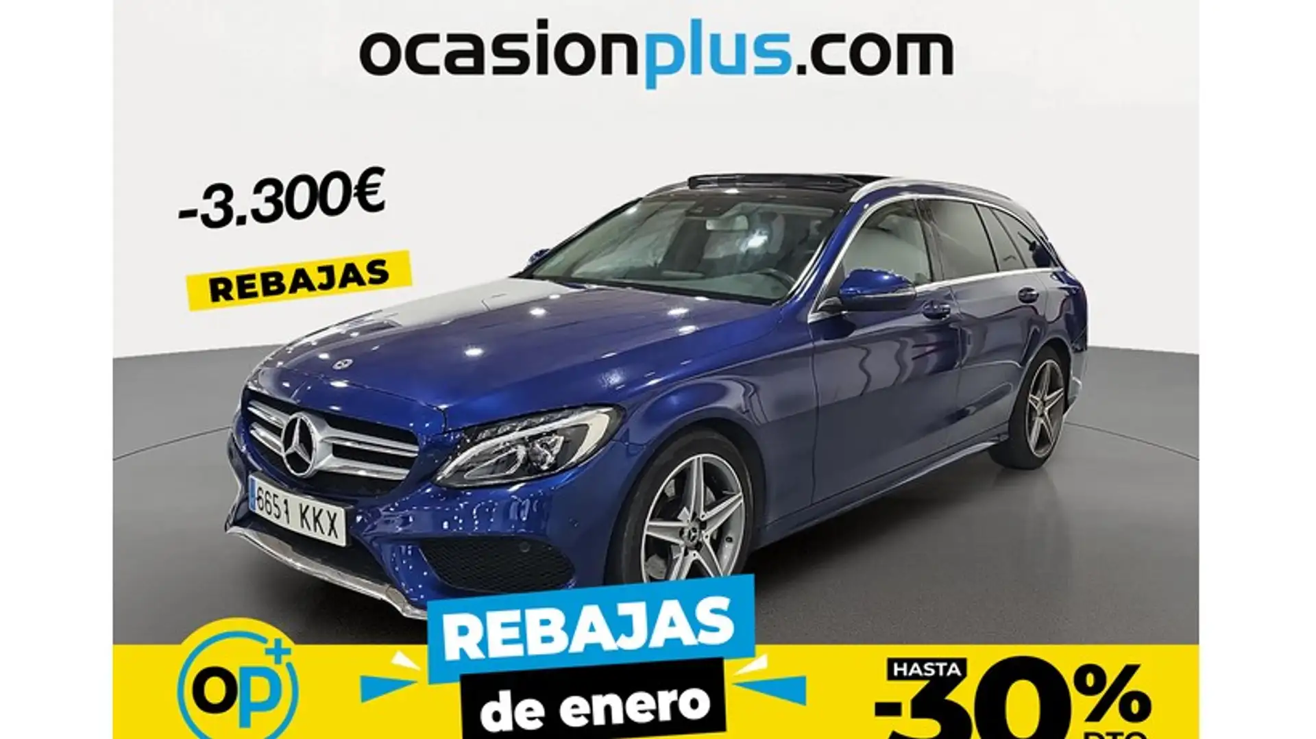 Mercedes-Benz C 220 Estate 220d 9G-Tronic Bleu - 1