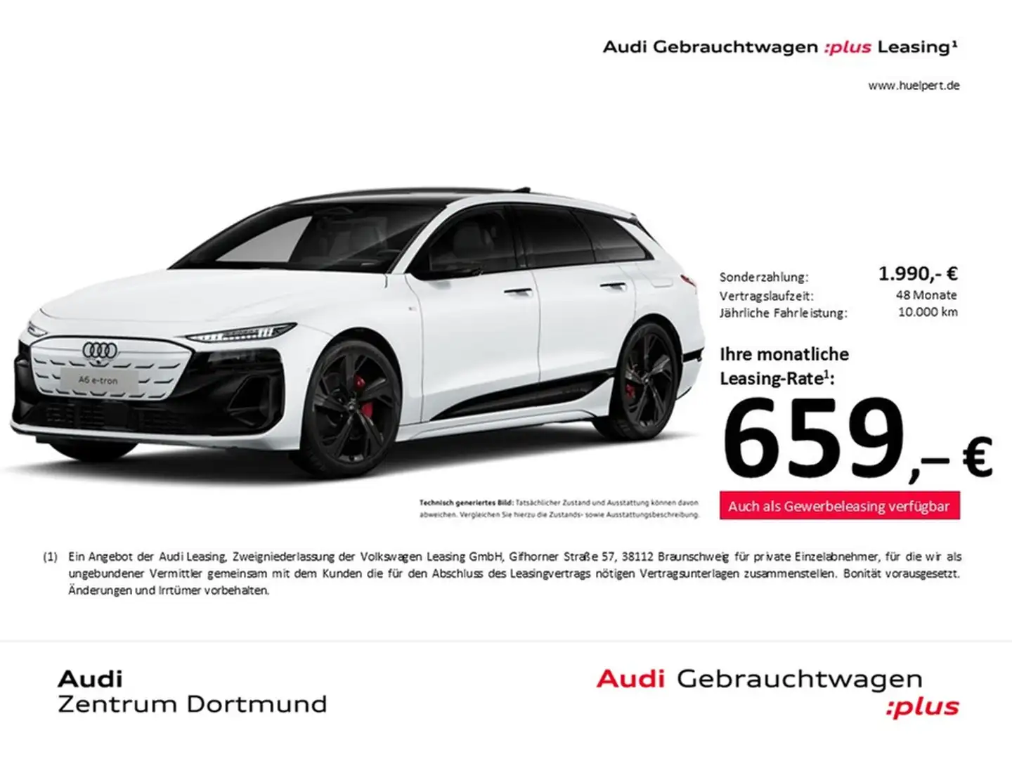 Audi A6 e-tron Avant performance S LINE PANO AHK LM21 Weiß - 1
