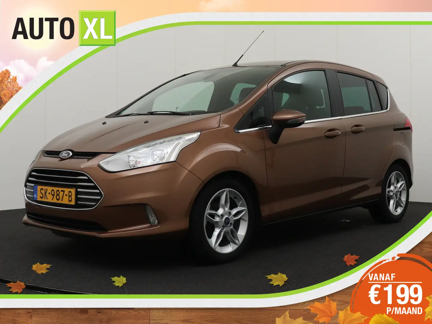 Ford B-Max 1.6 105 PK Aut. TI-VCT Titanium Leder Stoelverw. C Brun - 1