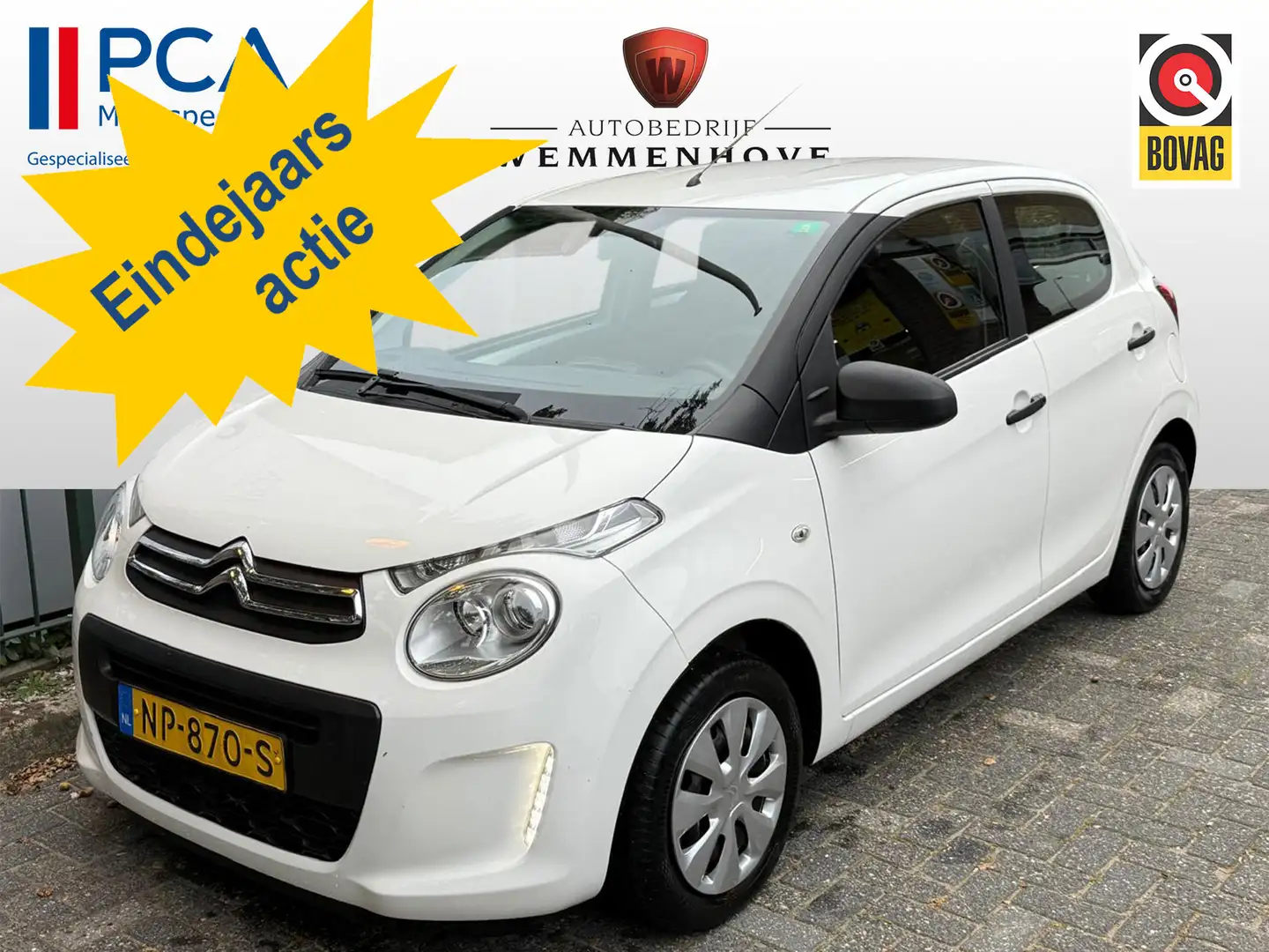 Citroen C1 1.0 e-VTi Live 5-deurs/Centr. Verg/Radio Wit - 1