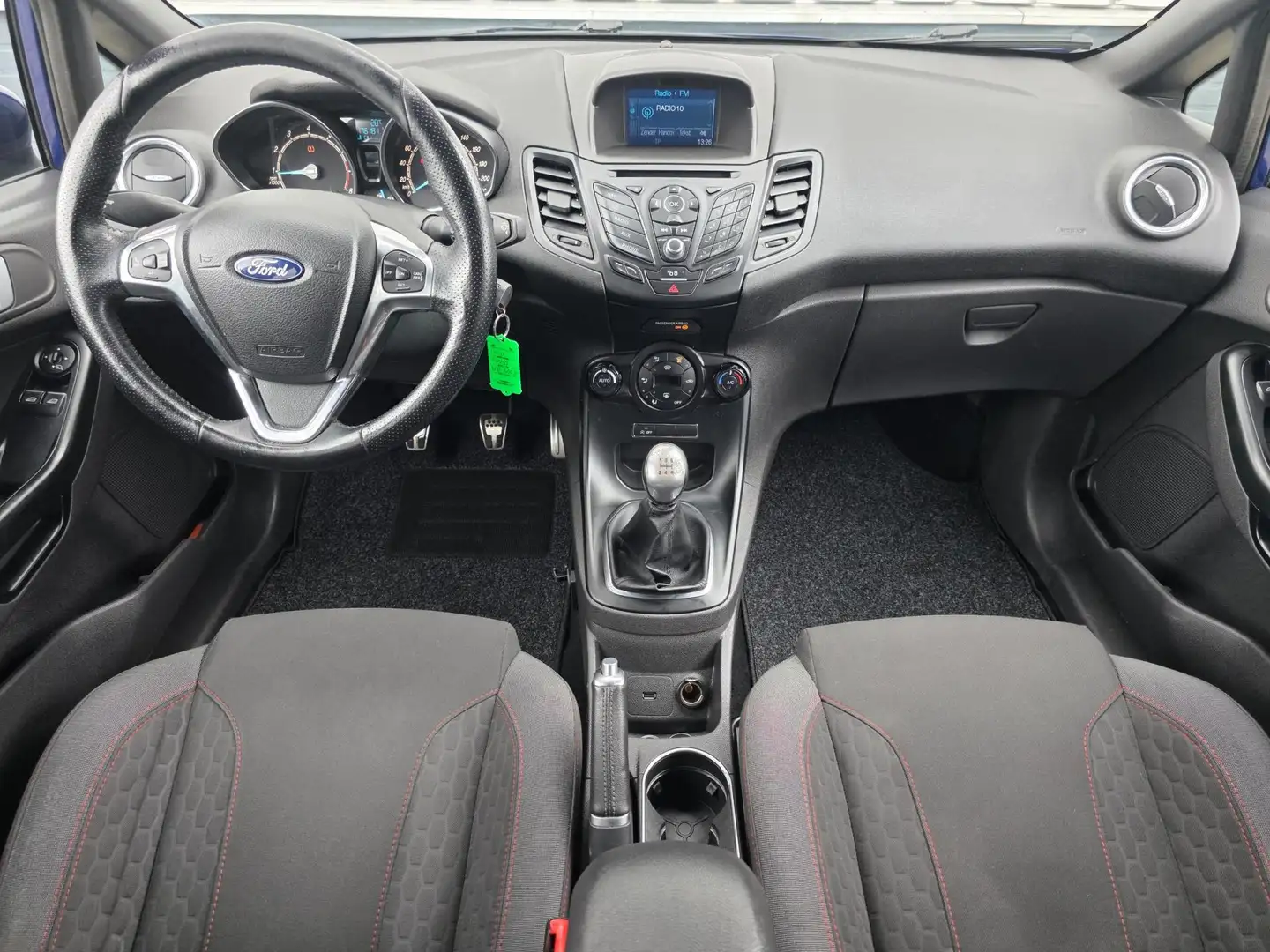 Ford Fiesta 1.0 EcoBoost 5 deurs ST Line | VAN 2e EIGENAAR | Blauw - 2