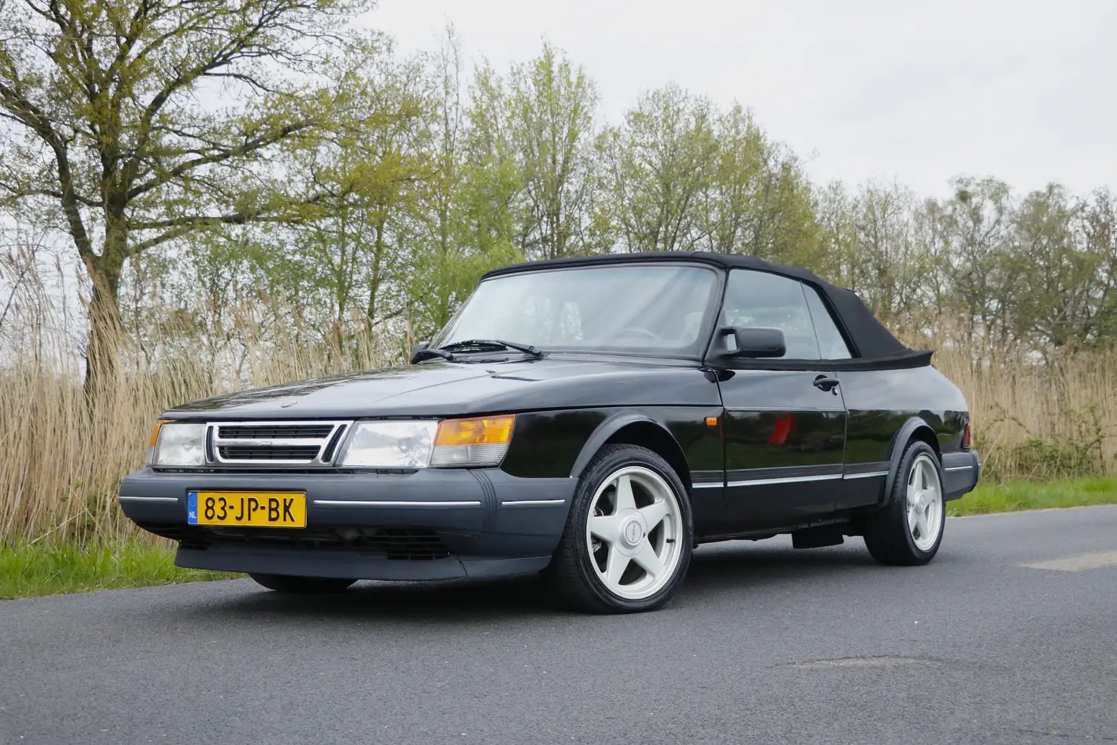 Saab 900 S Cabrio Top Zwart - 1