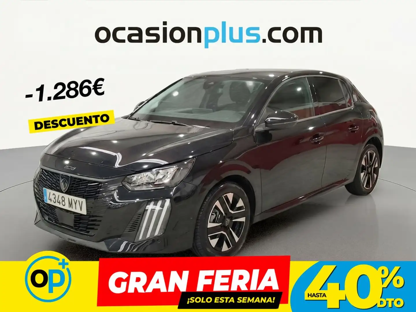 Peugeot 208 1.2 Puretech S&S Allure 100 Negro - 1