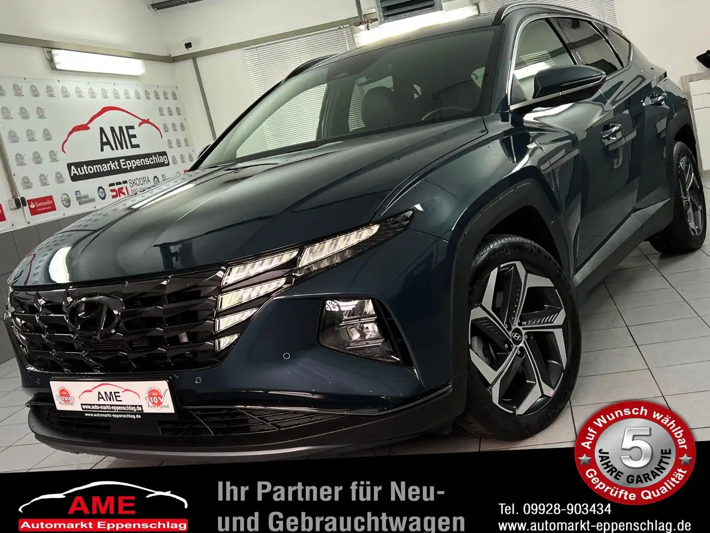 Hyundai TUCSON Premium 1.6 CRDi DCT *Krell|4WD|360°|DAB* Blau - 1