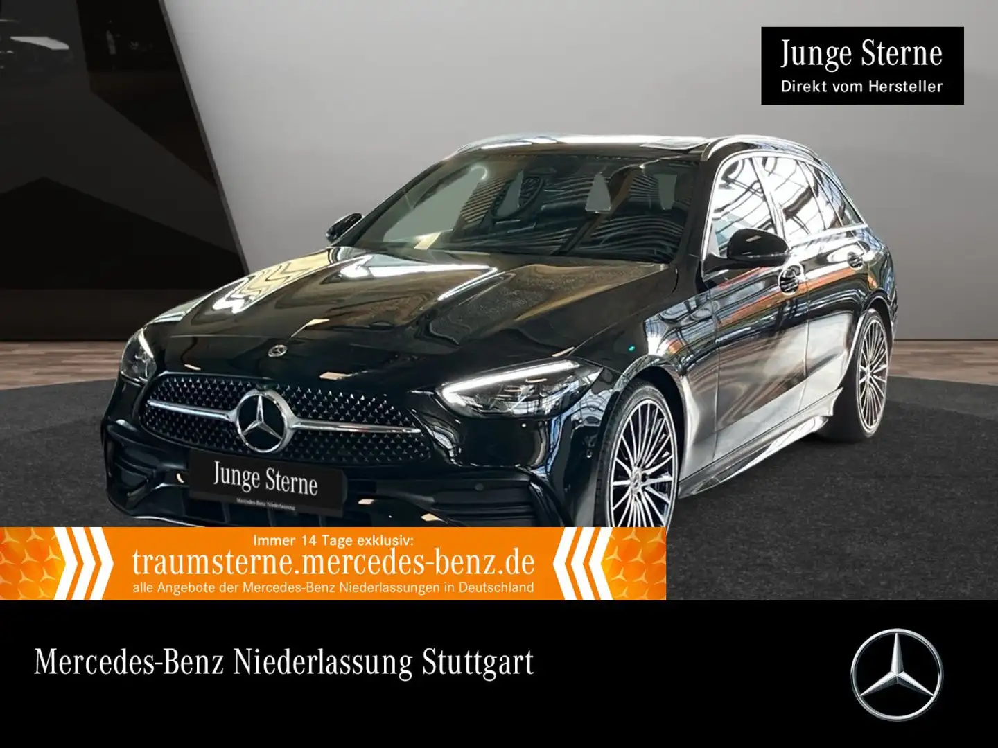 Mercedes-Benz C 220 d T 4M AMG+360+AHK+LED+19"+TOTW+KEYLESS+9G Schwarz - 1