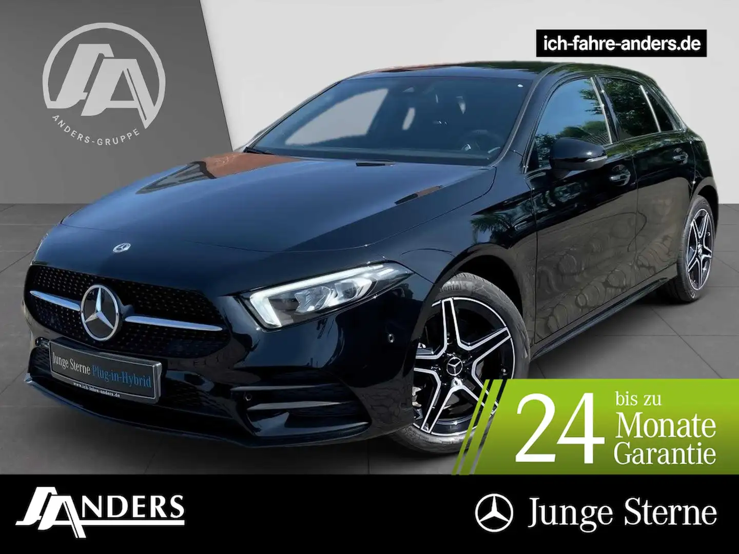 Mercedes-Benz A 250 e AMG+MBUX+Night+SHZ+LED+PDC+Apple+Tempom. Weiß - 1