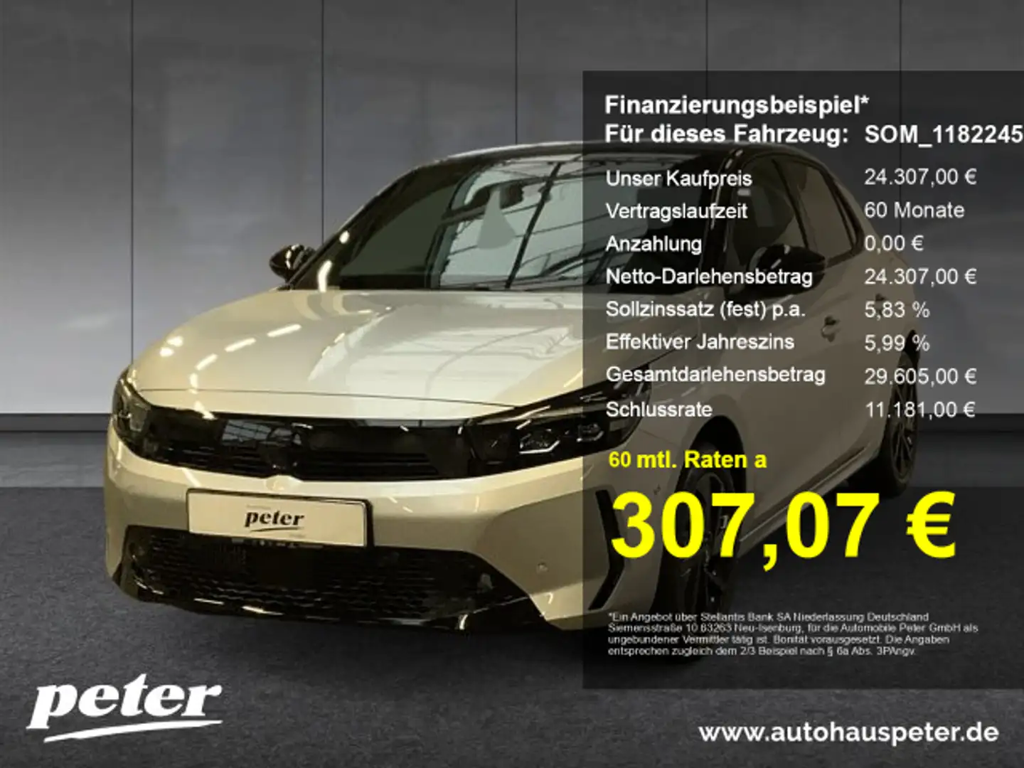 Opel Corsa Corsa F GS 1.2 (AT8) Allwetterreifen LH SH EPH Ver Grau - 1