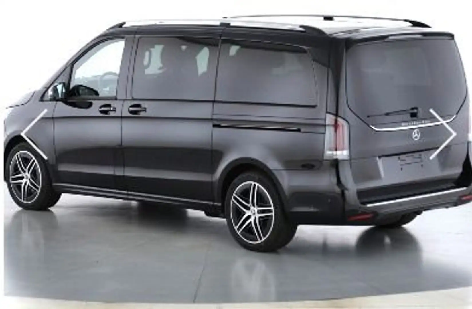 Mercedes-Benz V 300 d 4MATIC STYLE Lang AMG PANO AHK STHZG Abs Schwarz - 2