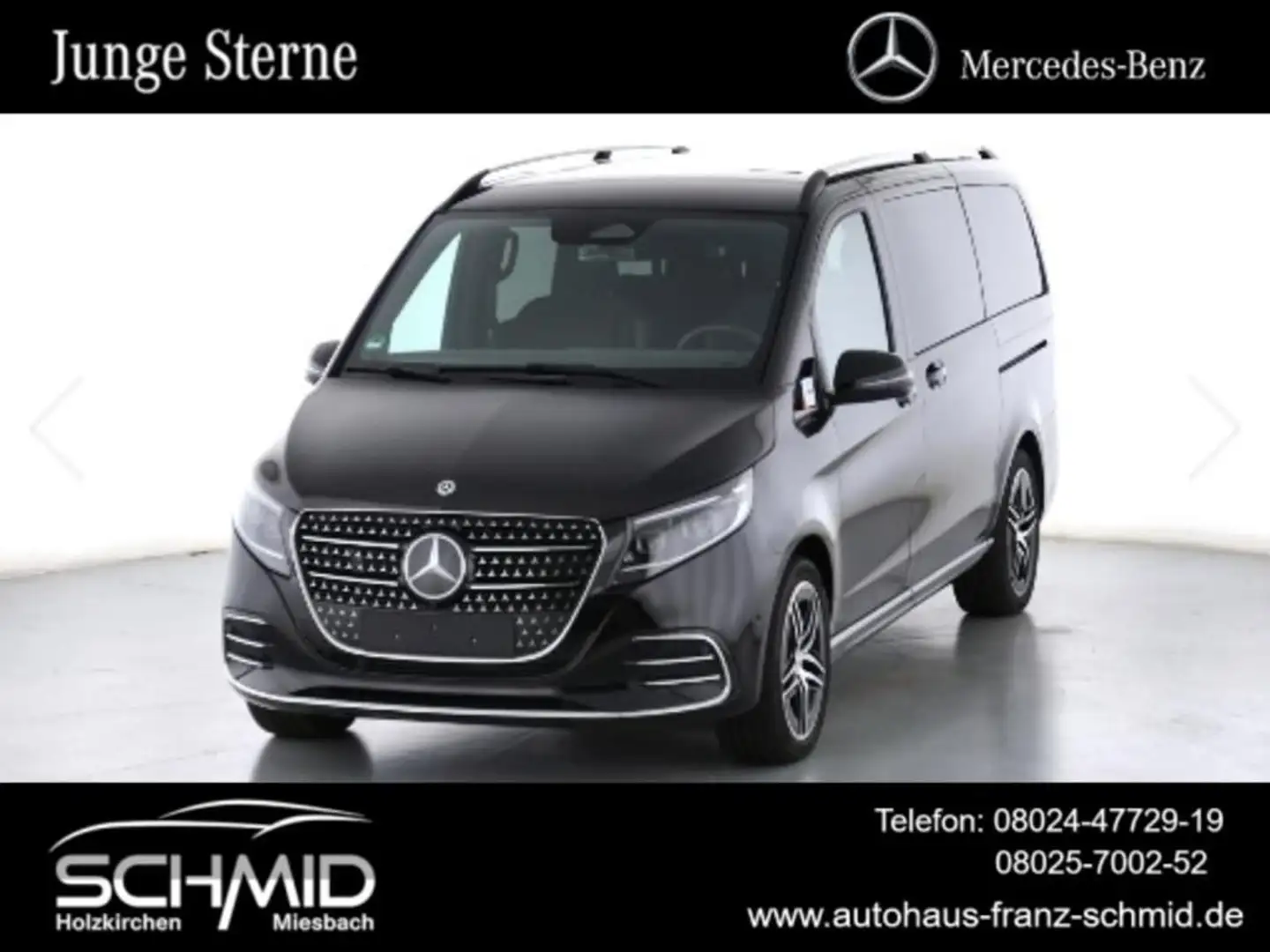 Mercedes-Benz V 300 d 4MATIC STYLE Lang AMG PANO AHK STHZG Abs Schwarz - 1