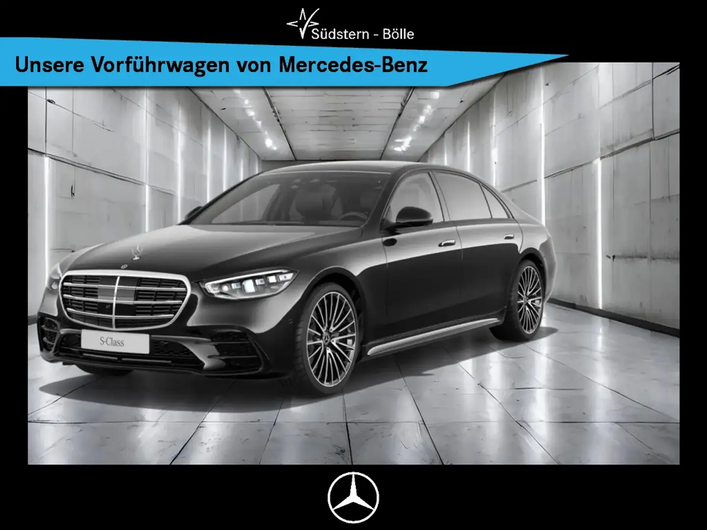 Mercedes-Benz S 350 d 4M Lang AMG+AMBIENTE+DISTRO+MEMORY+MBUX Schwarz - 1