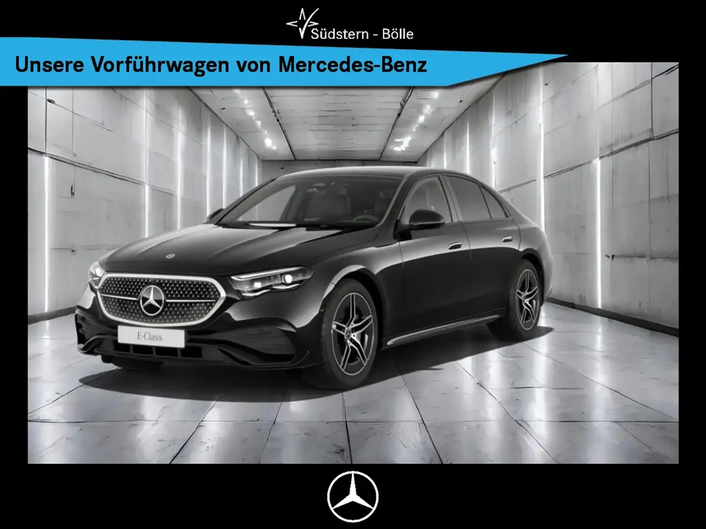 Mercedes-Benz E 220 d 4M +AMG+SHZ+AMBIENTE+PANO-DACH+MEMORY Schwarz - 1