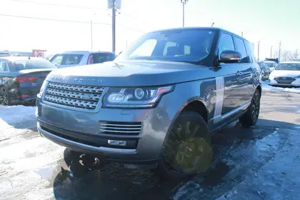 Black 2016 Land Rover Range Rover V8 Autobiography 4WD SUV / Crossover All-Wheel Drive Automatic