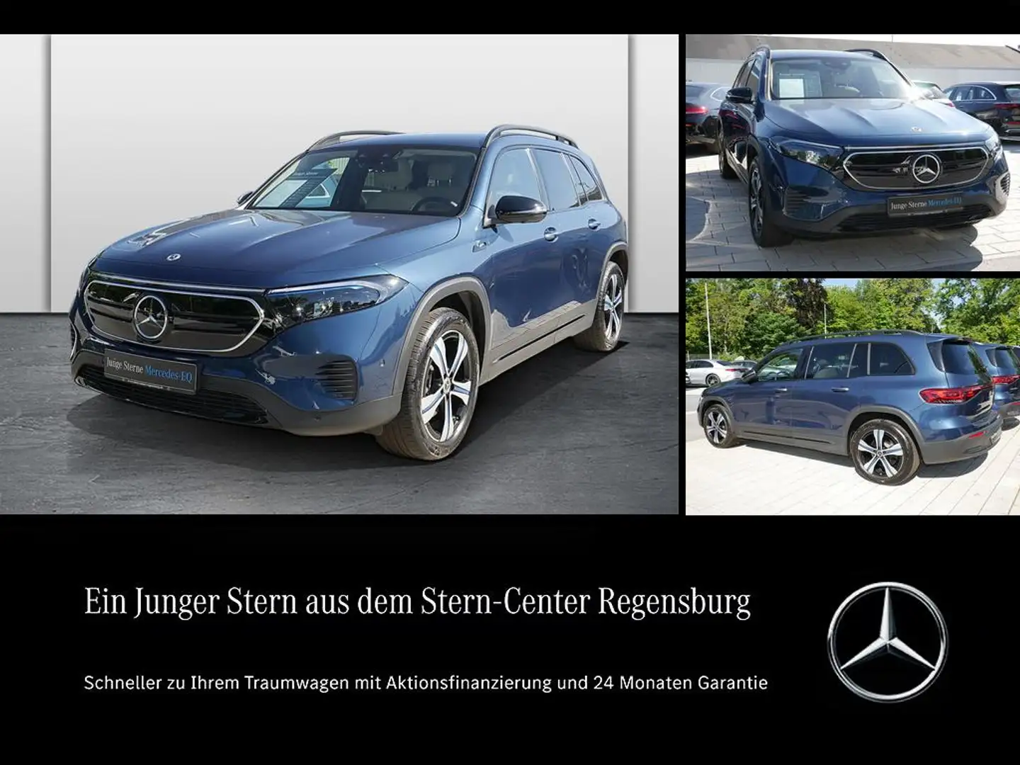 Mercedes-Benz EQB 350 4M PROGRESSIVE+DISTRONIC+HUD+360°+NIGHT+ Blau - 1