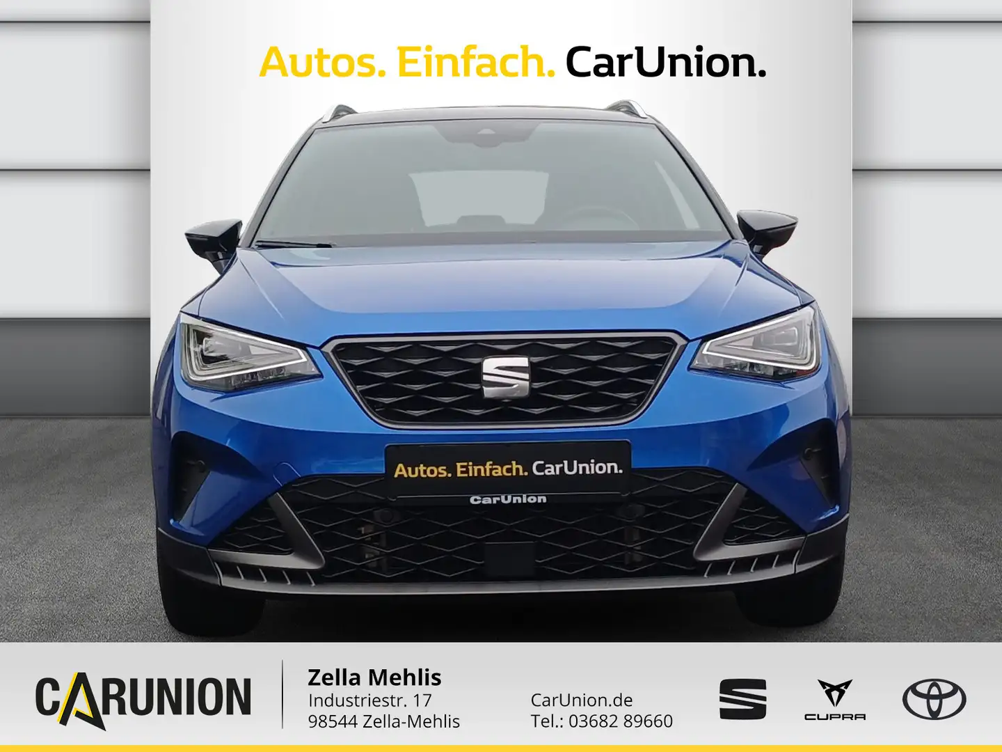 SEAT Arona FR 1.0 TSI 81 DSG *AHK*LED*NAVI*SITZH* Blauw - 2