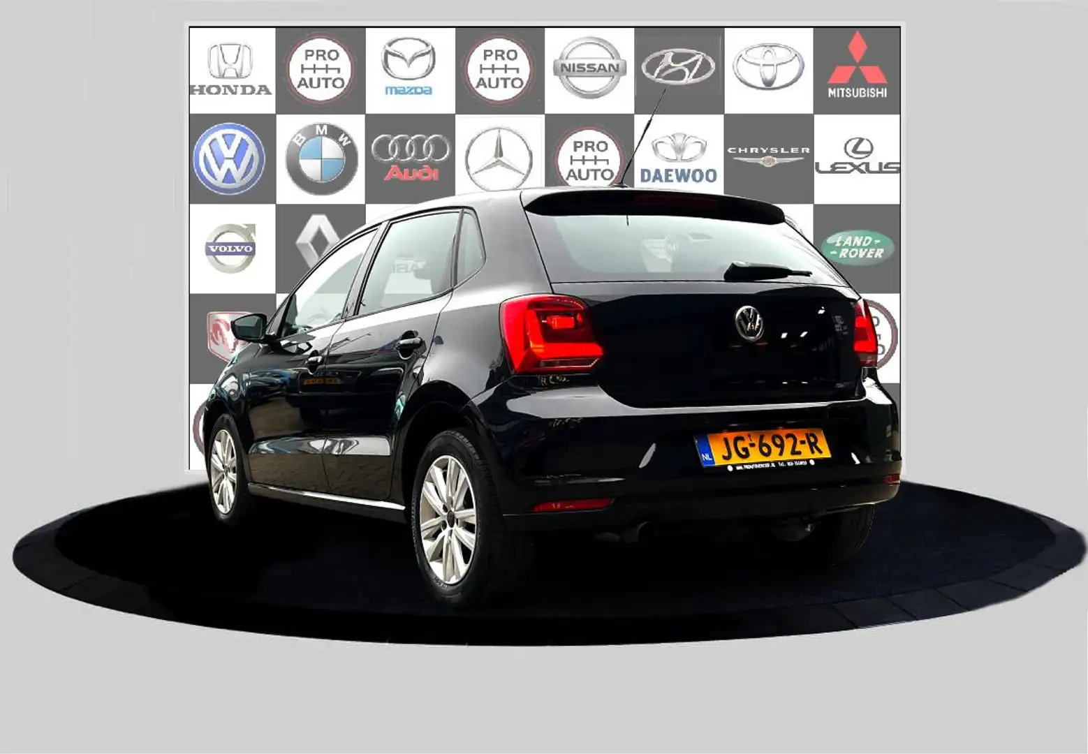 Volkswagen Polo 1.2 TSI Highline Cruise_Clima_Rijdt uitstekend Zwart - 2