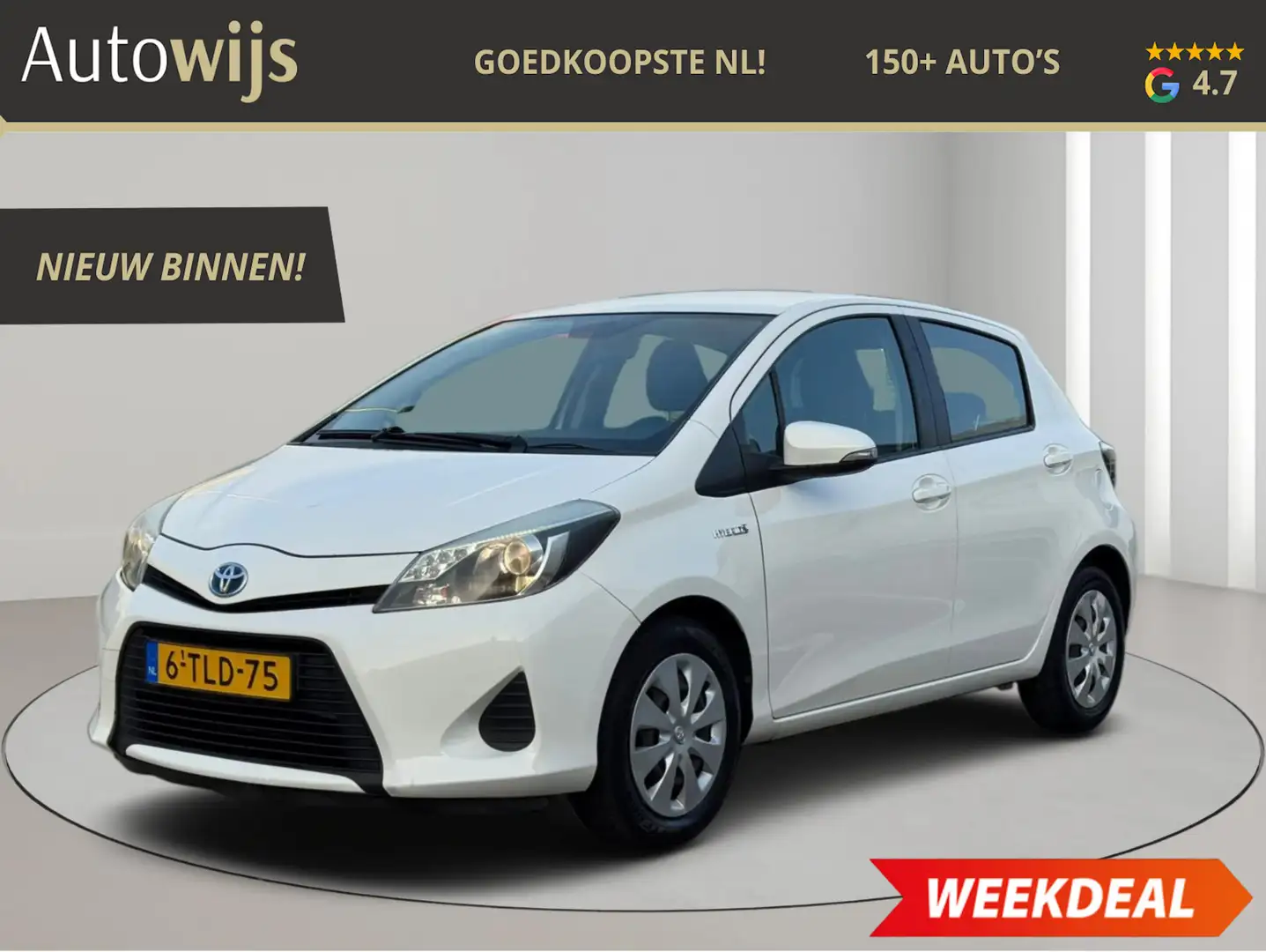 Toyota Yaris 1.5 Full Hybrid Aspiration|Camera|Xenon|NL AUTO|Cr Wit - 1