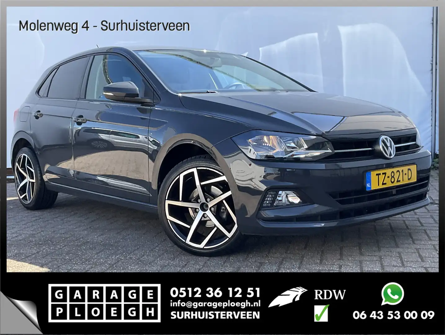 Volkswagen Polo 1.0 TSI Aut7 Comfortline Adapt.Cruise BT Camera Au Grijs - 1