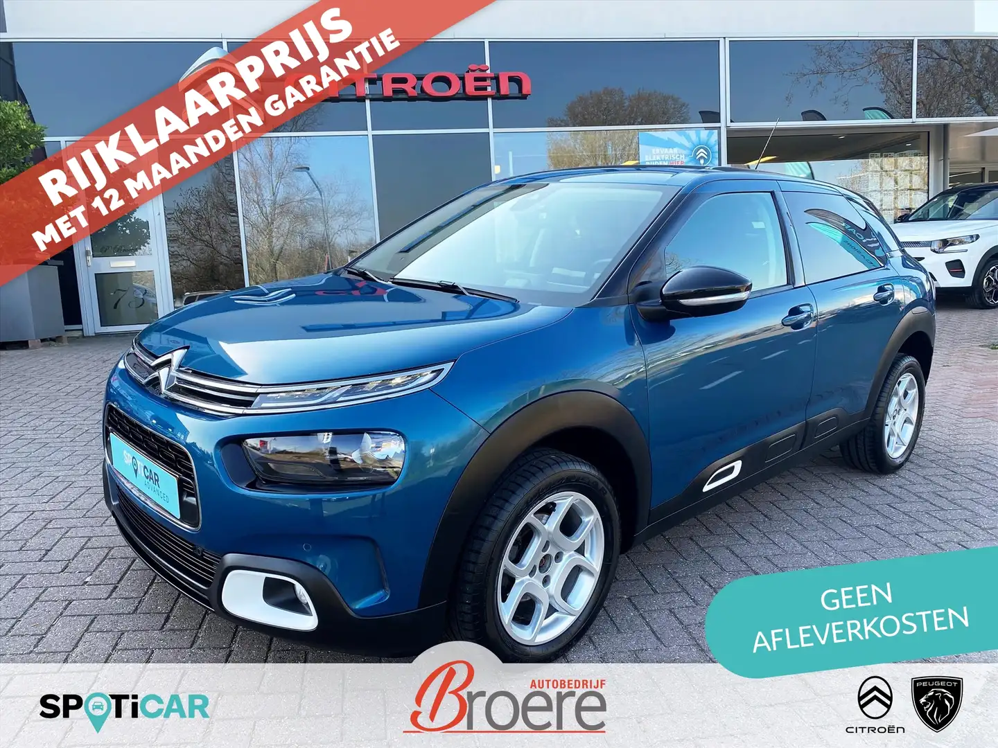 Citroen C4 Cactus 1.2 Turbo 110pk Shine | comfort seats, panoramadak Blauw - 1