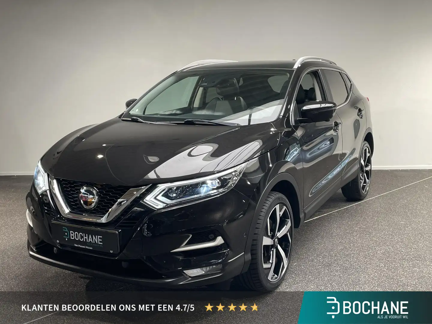 Nissan Qashqai 1.3 DIG-T Tekna Climate controle | Nav Full Map | Negro - 1