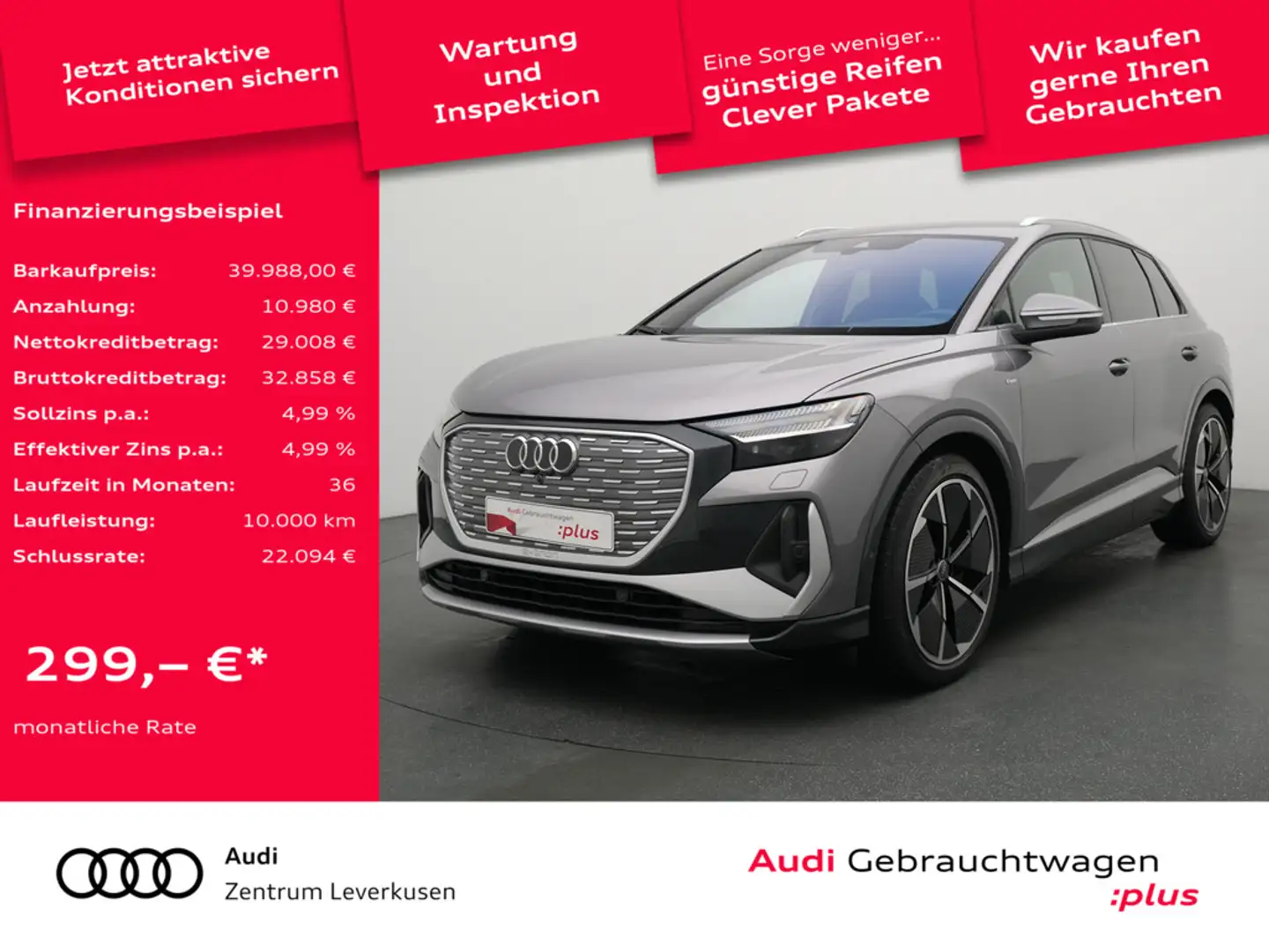 Audi Q4 e-tron Schwarz - 1