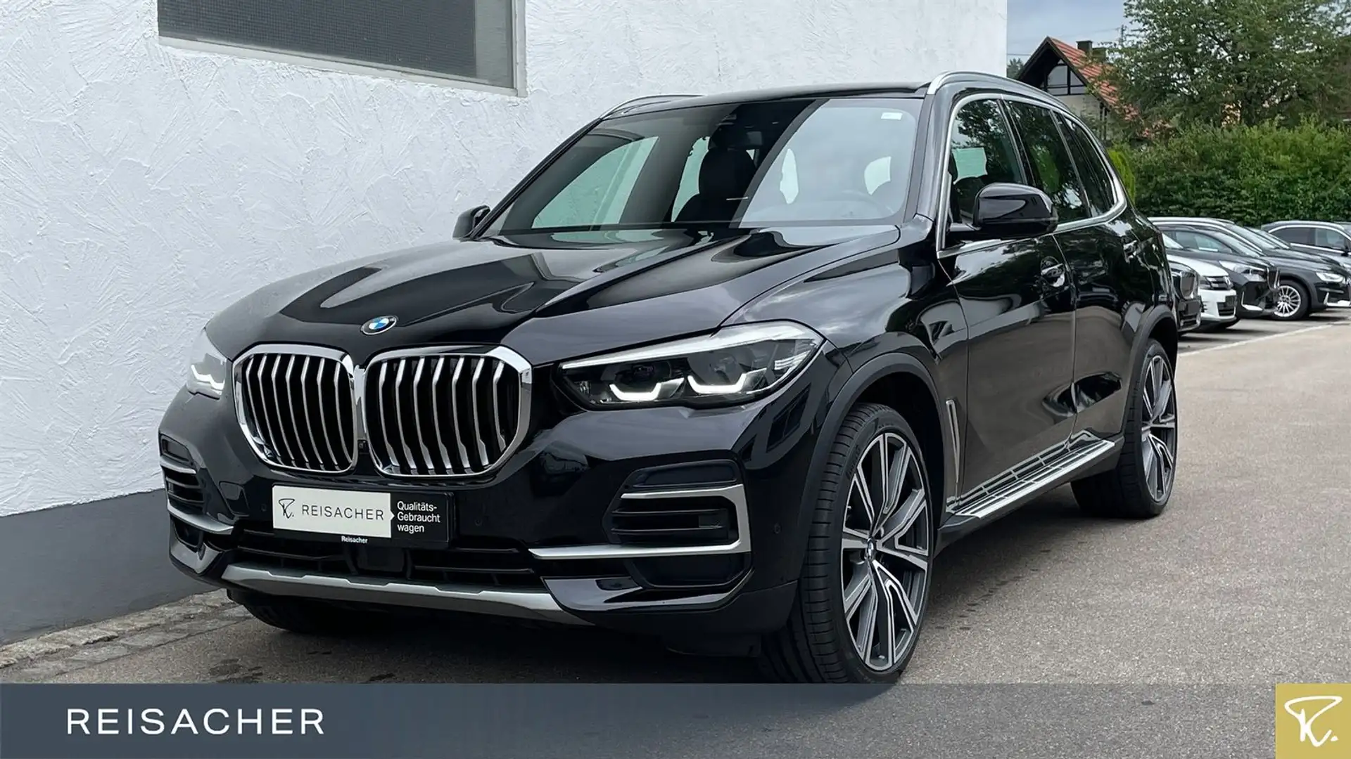 BMW X5 xDrive30d A el.Sitz+Mem,AHK,Leder,Autom Negro - 1
