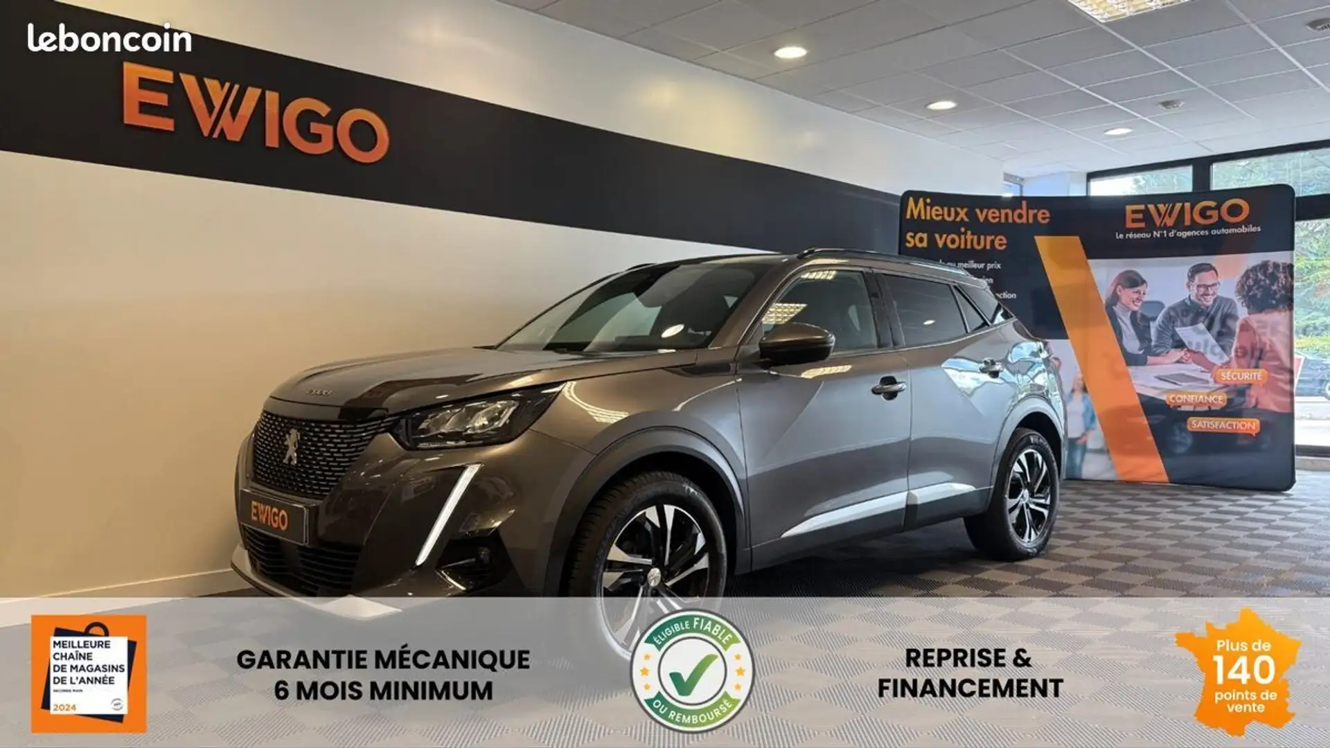 Peugeot 2008 GENERATION-I 1.2 PURETECH 130ch ALLURE BUSINESS EAT BVA START-STOP Gris - 1