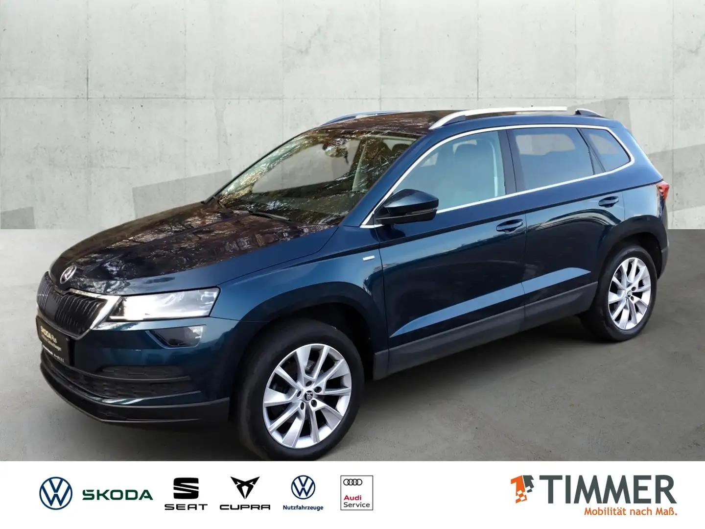 Skoda Karoq 2.0 TDI DSG 4x4 CLEVER *AHK *LED *ACC *RKAM *VIRT Blau - 1